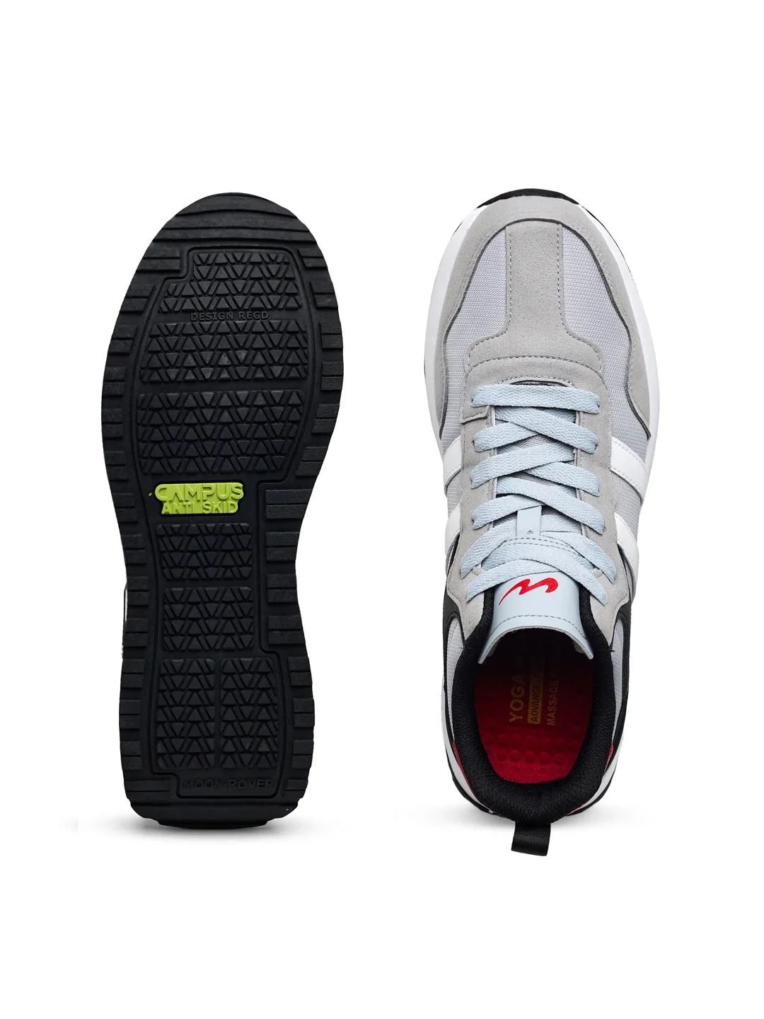 HINGE Grey Men's Sneakers - Image 5