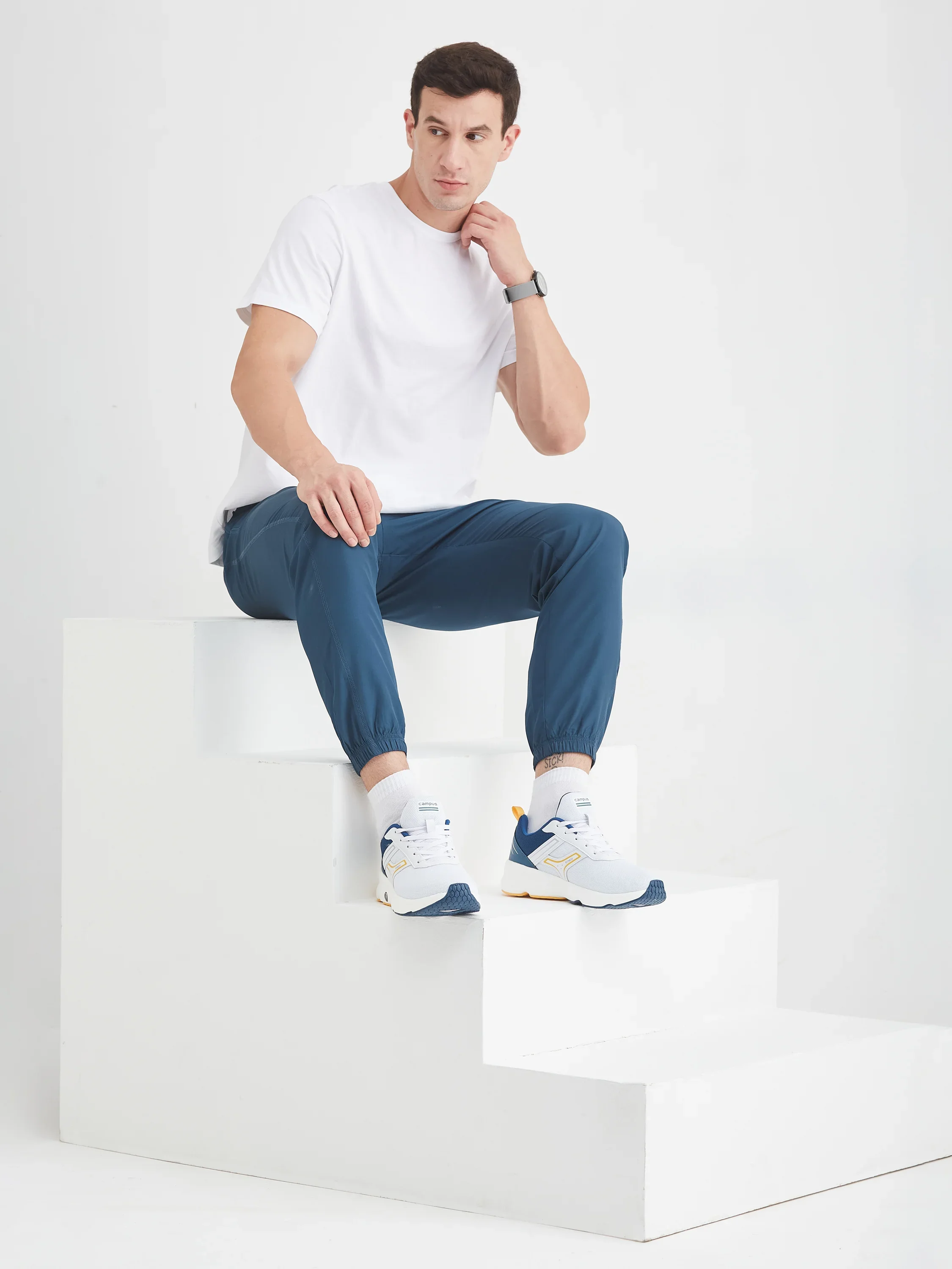 HURRICANE White Men's Running Shoes - Image 7