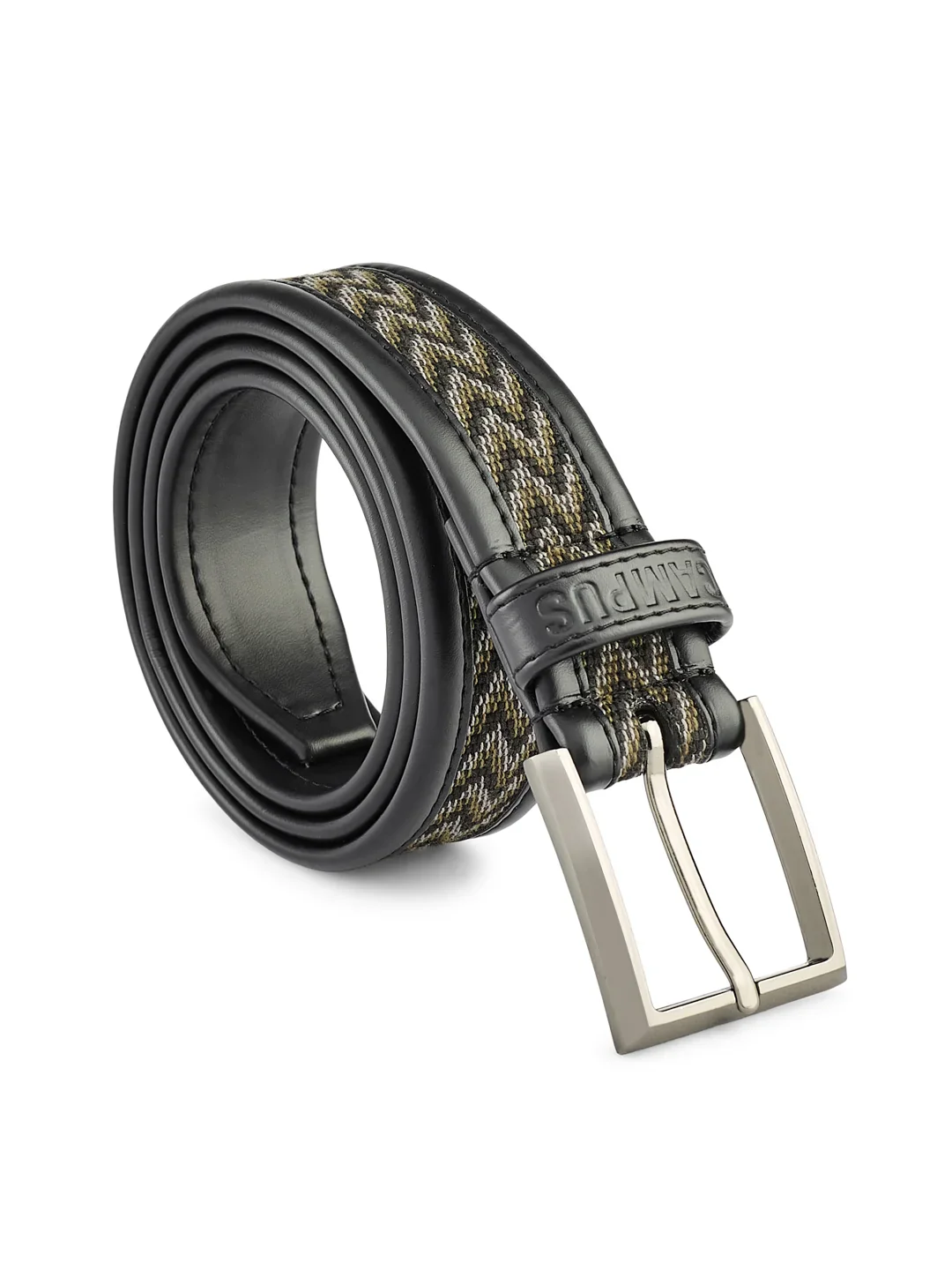 Jacquard Braided Black Unisex Belt - Image 6