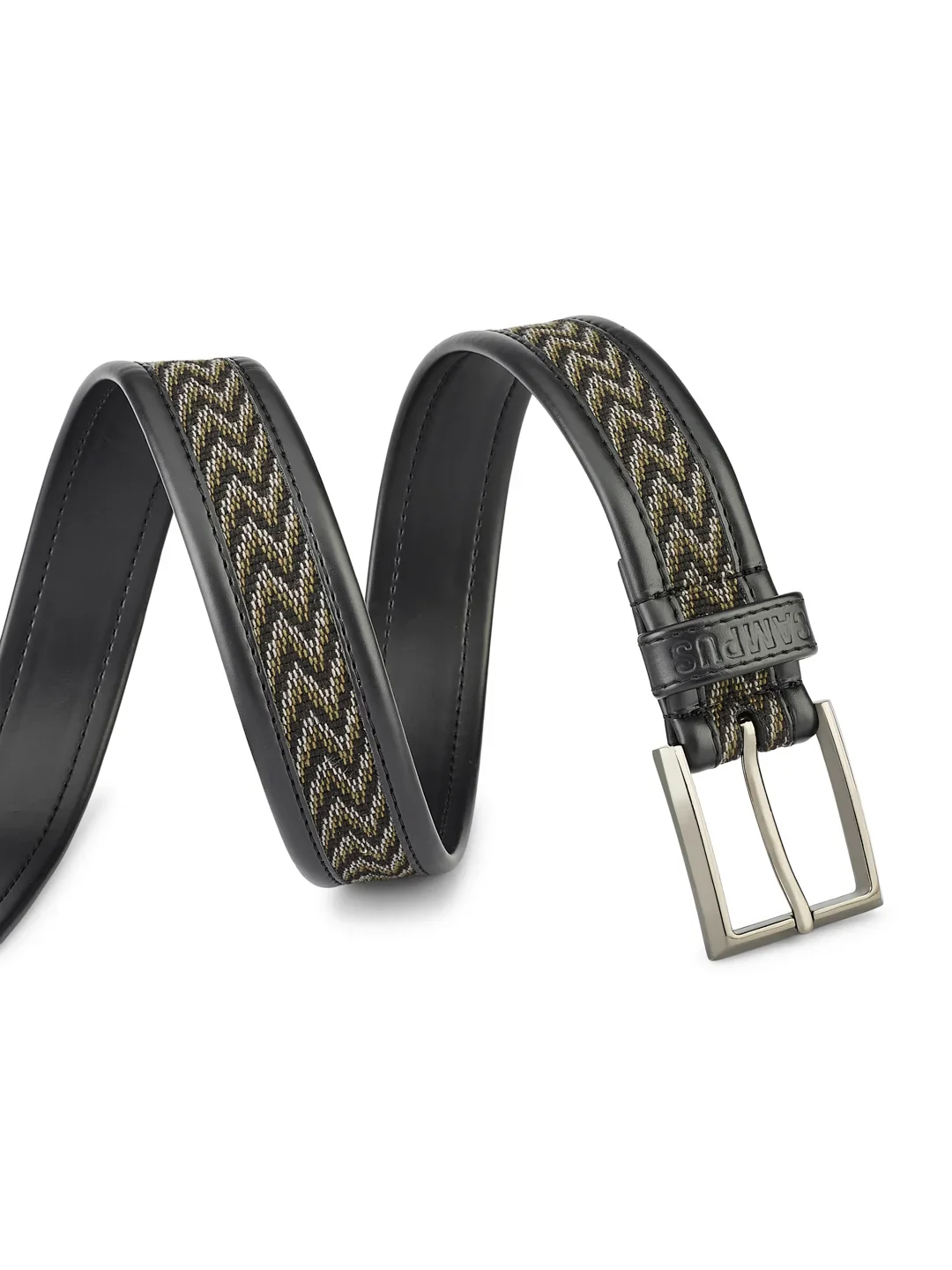 Jacquard Braided Black Unisex Belt - Image 3