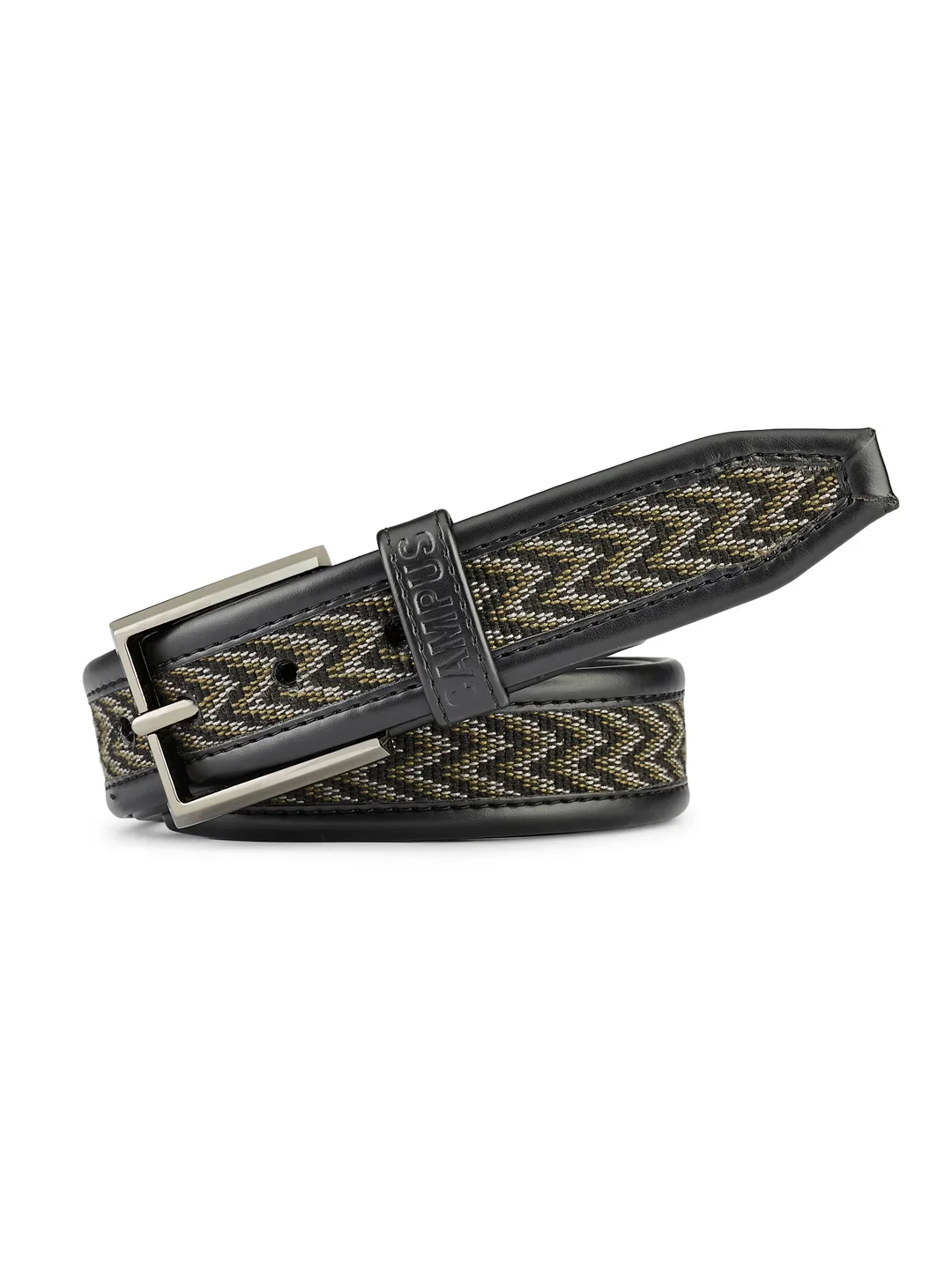 Jacquard Braided Black Unisex Belt - Image 4