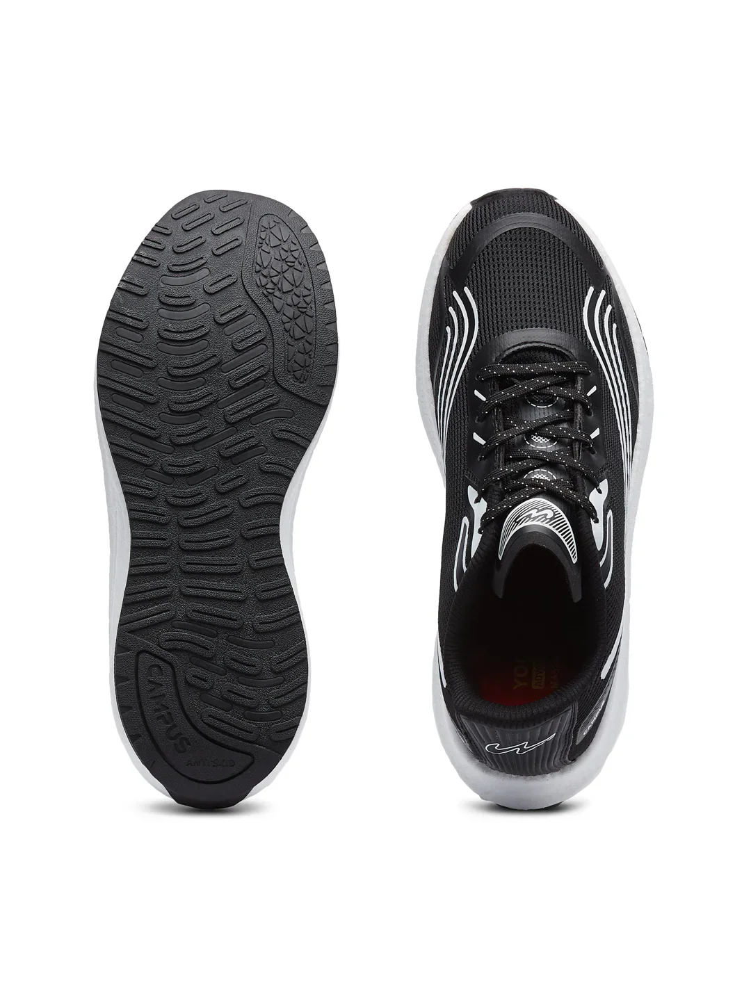JARVIS Black Men's Running Shoes - Image 4