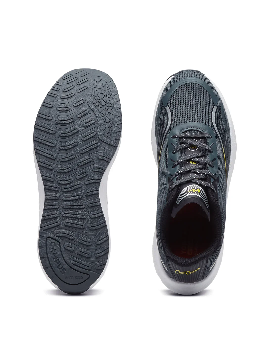JARVIS Grey Men's Running Shoes - Image 4
