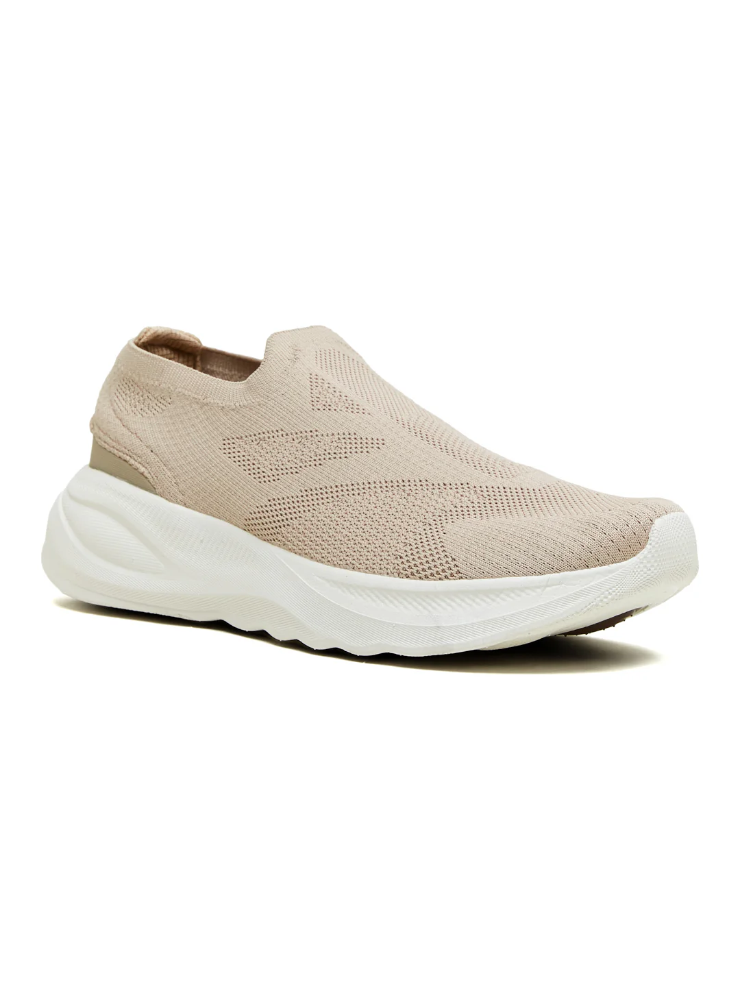 JETRA Beige Men's Walking Shoes - Image 2