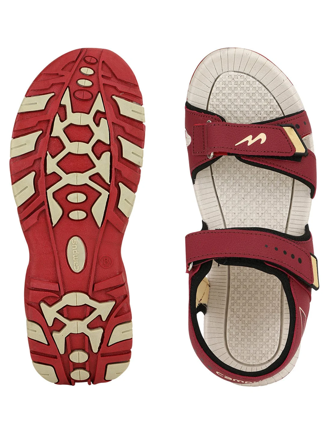 JOY Red Men's Sports Sandals - Image 4