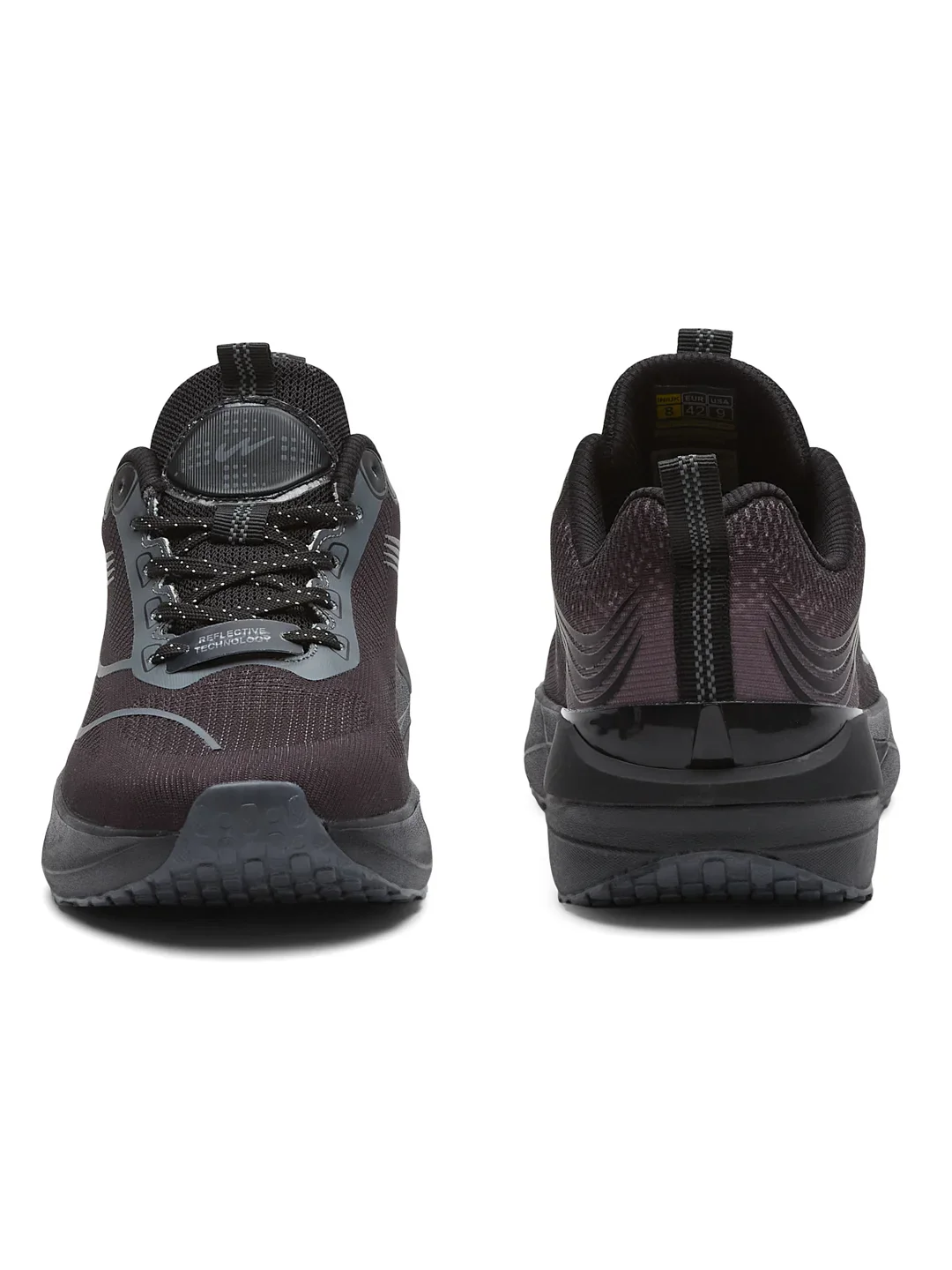 JUNIPER Black Men's Running Shoes - Image 4