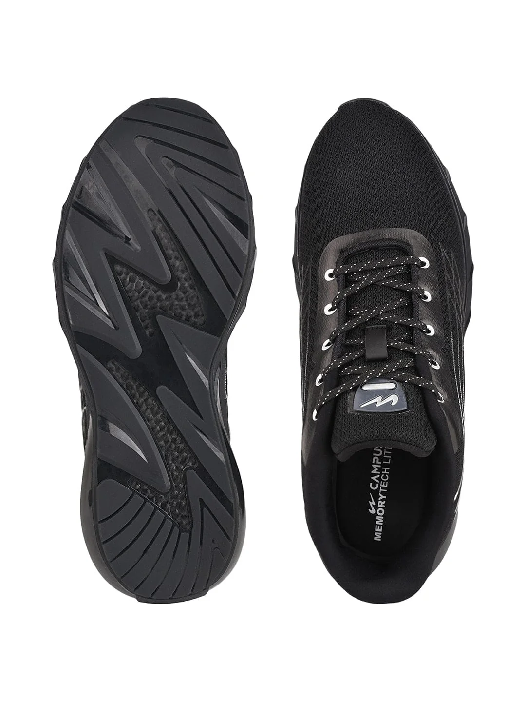 KIZER Black Men's Sports Shoes - Image 4
