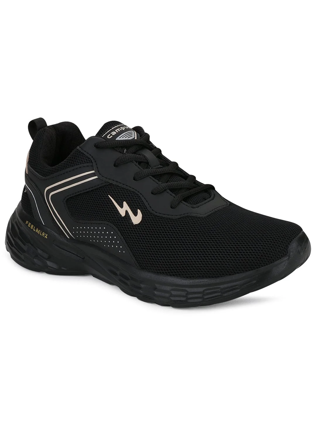 KOSMO PRO Black Men's Running Shoes - Image 2