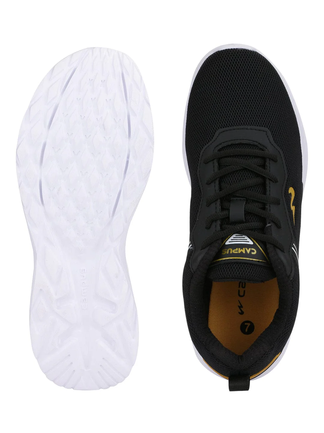KOSMO PRO Black Men's Running Shoes - Image 4
