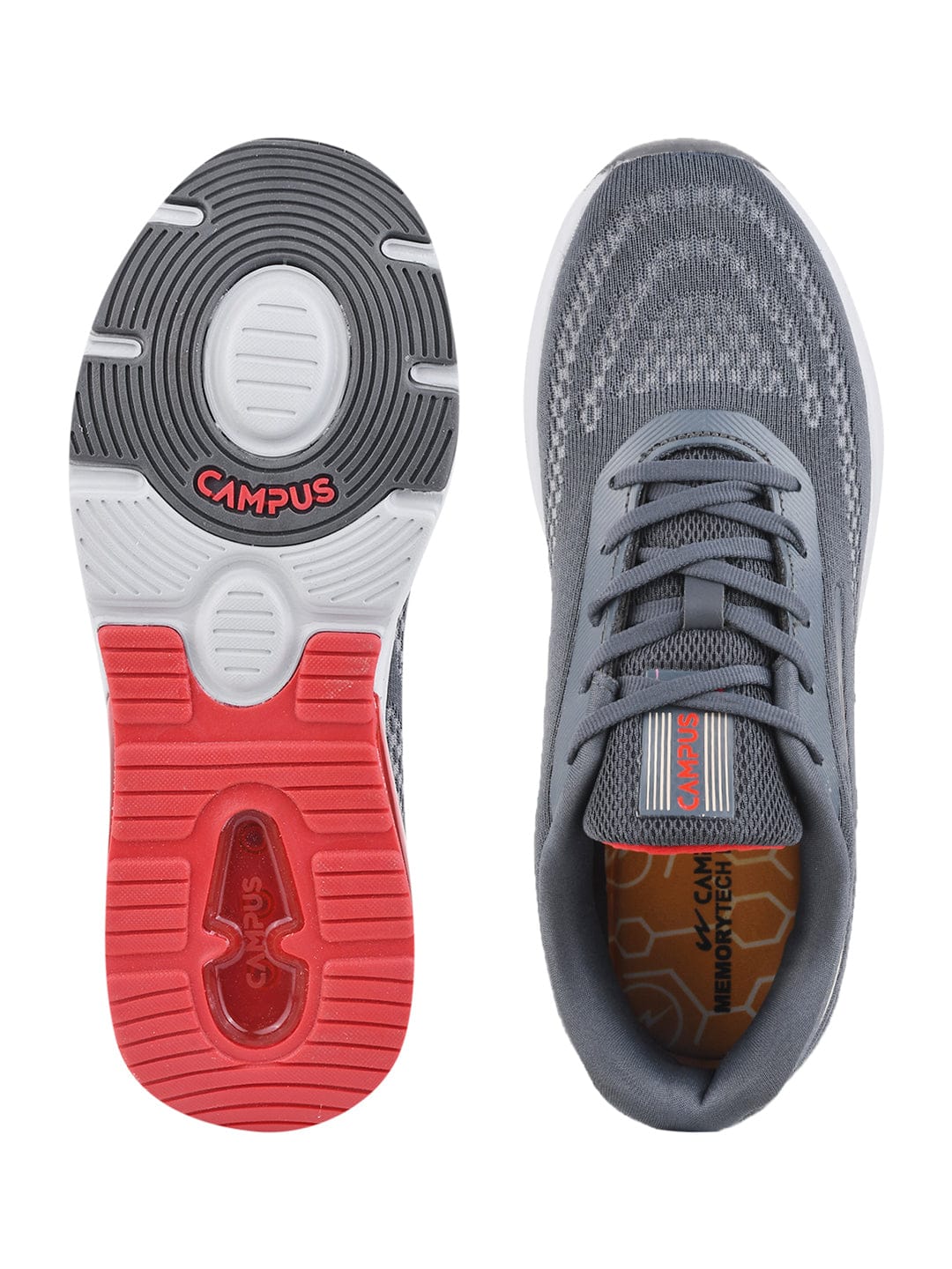 KREATION Grey Men's Running Shoes - Image 4