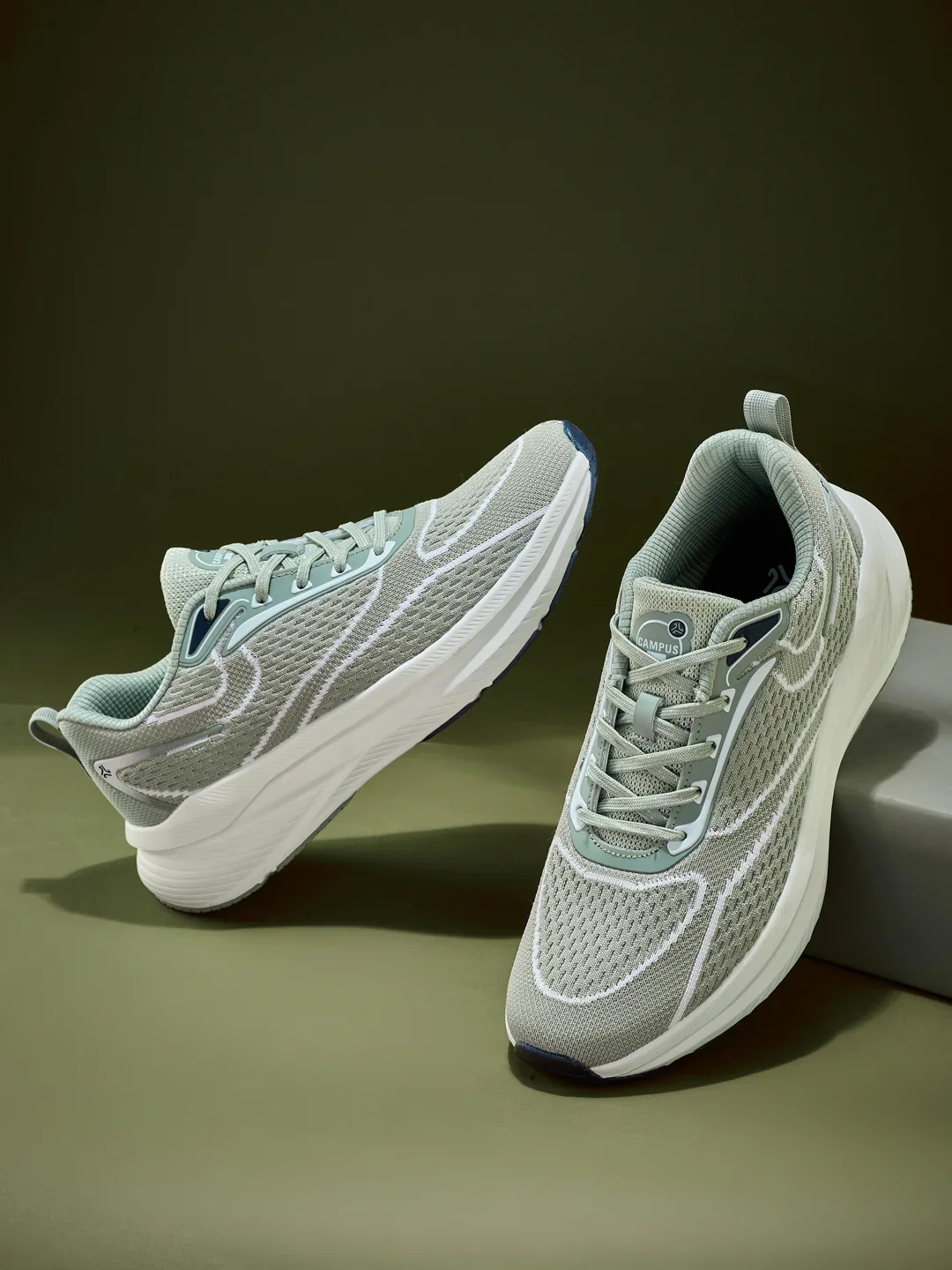 KRIVO Green Men's Running Shoes