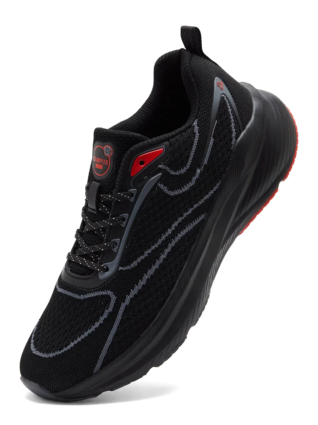 KRIVO Black  Men's Running Shoes - Image 3