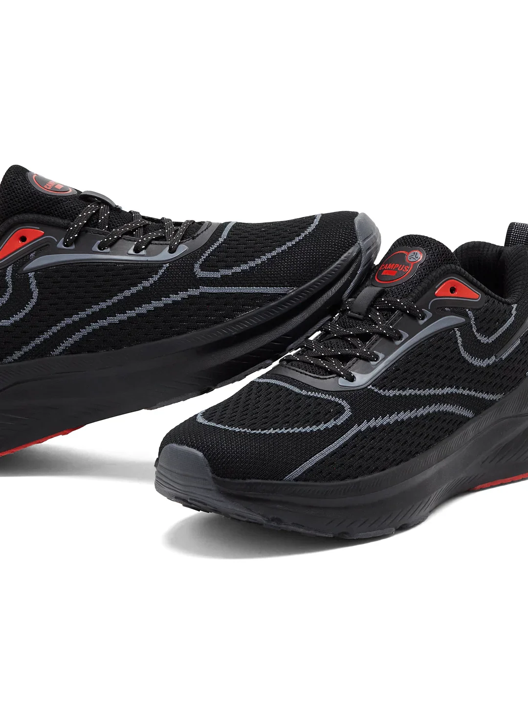 KRIVO Black  Men's Running Shoes - Image 7