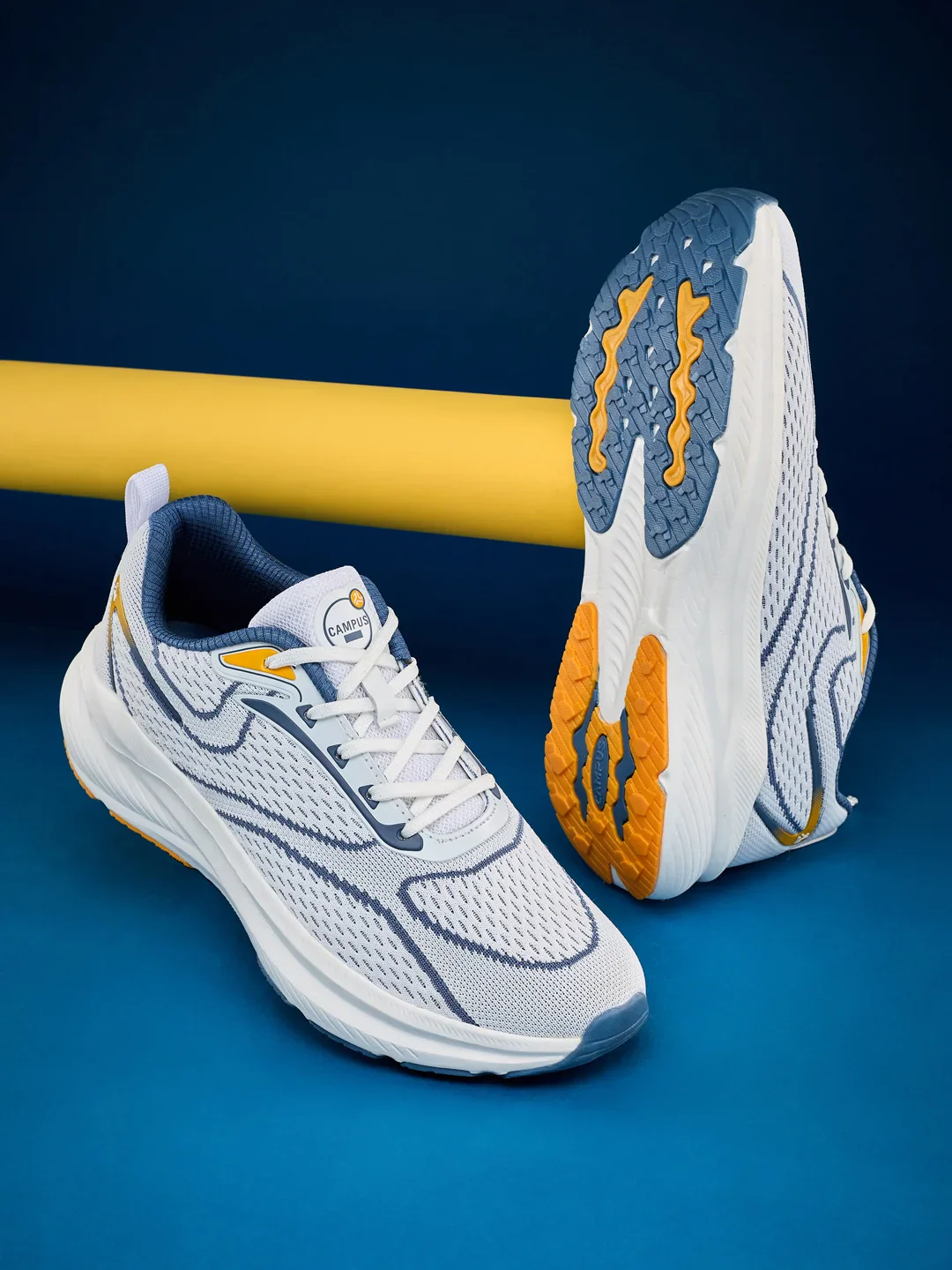 KRIVO White Men's Running Shoes