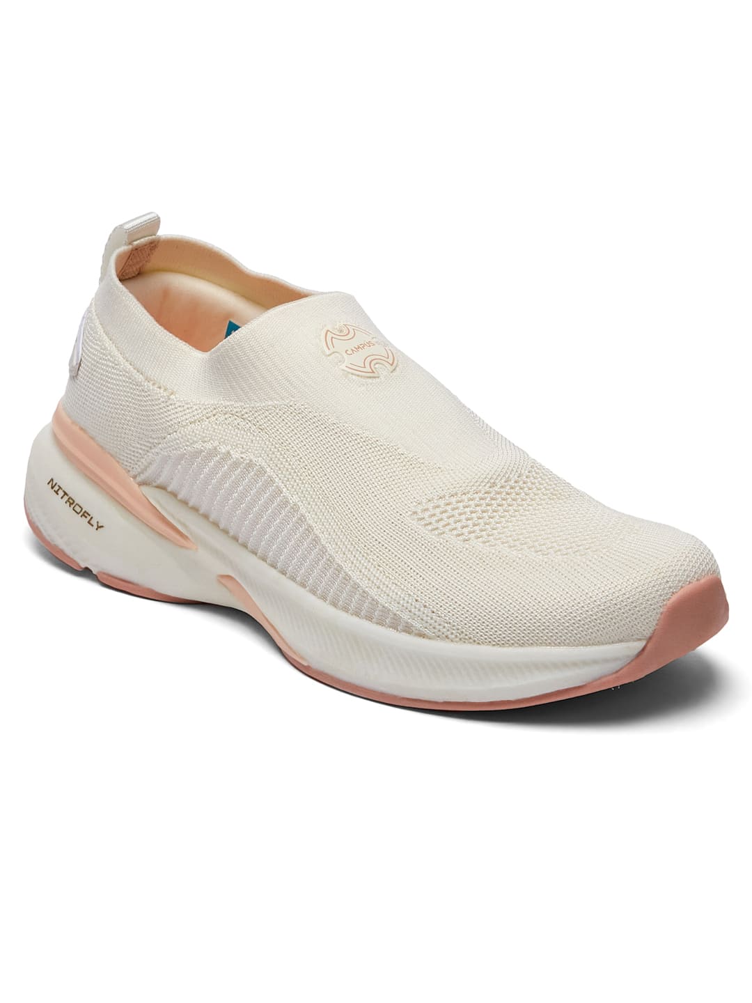 MADRA Off White Women's Walking Shoes - Image 3