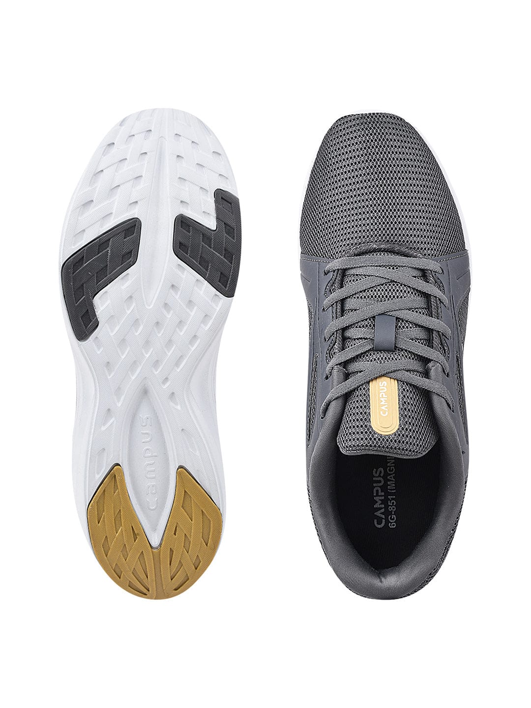 MAGNITE Grey Men's Running Shoes - Image 4