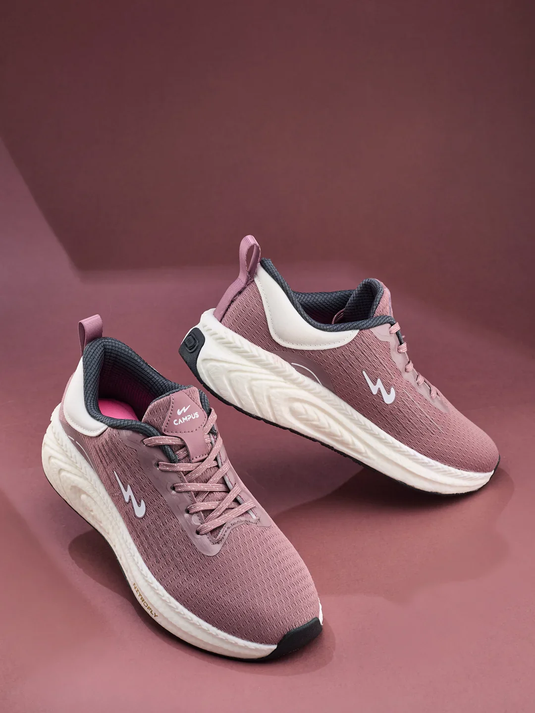 MALORE Mauve Women's Running Shoes - Image 7