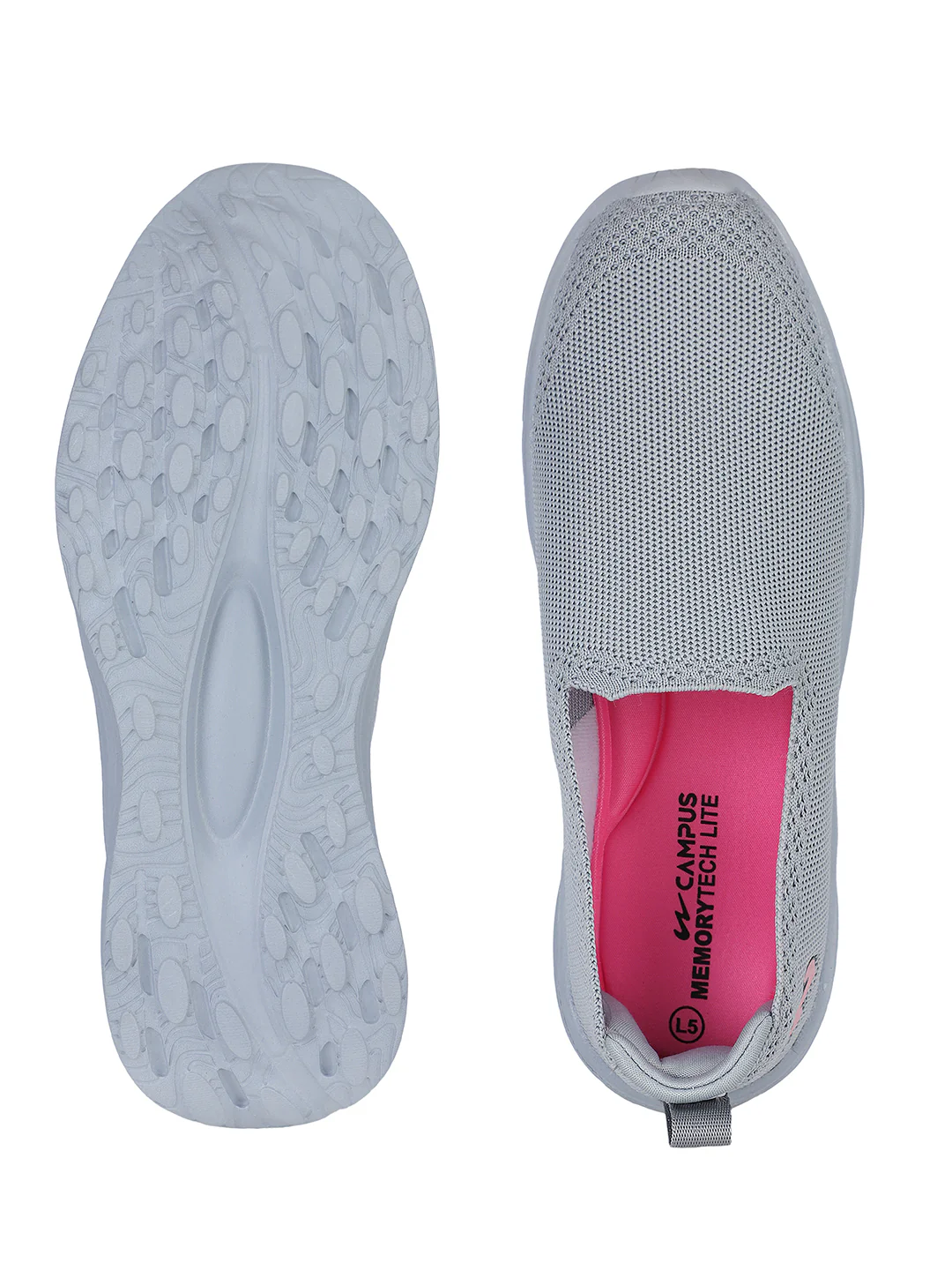 MARLIN Grey Women's Walking Shoes - Image 5