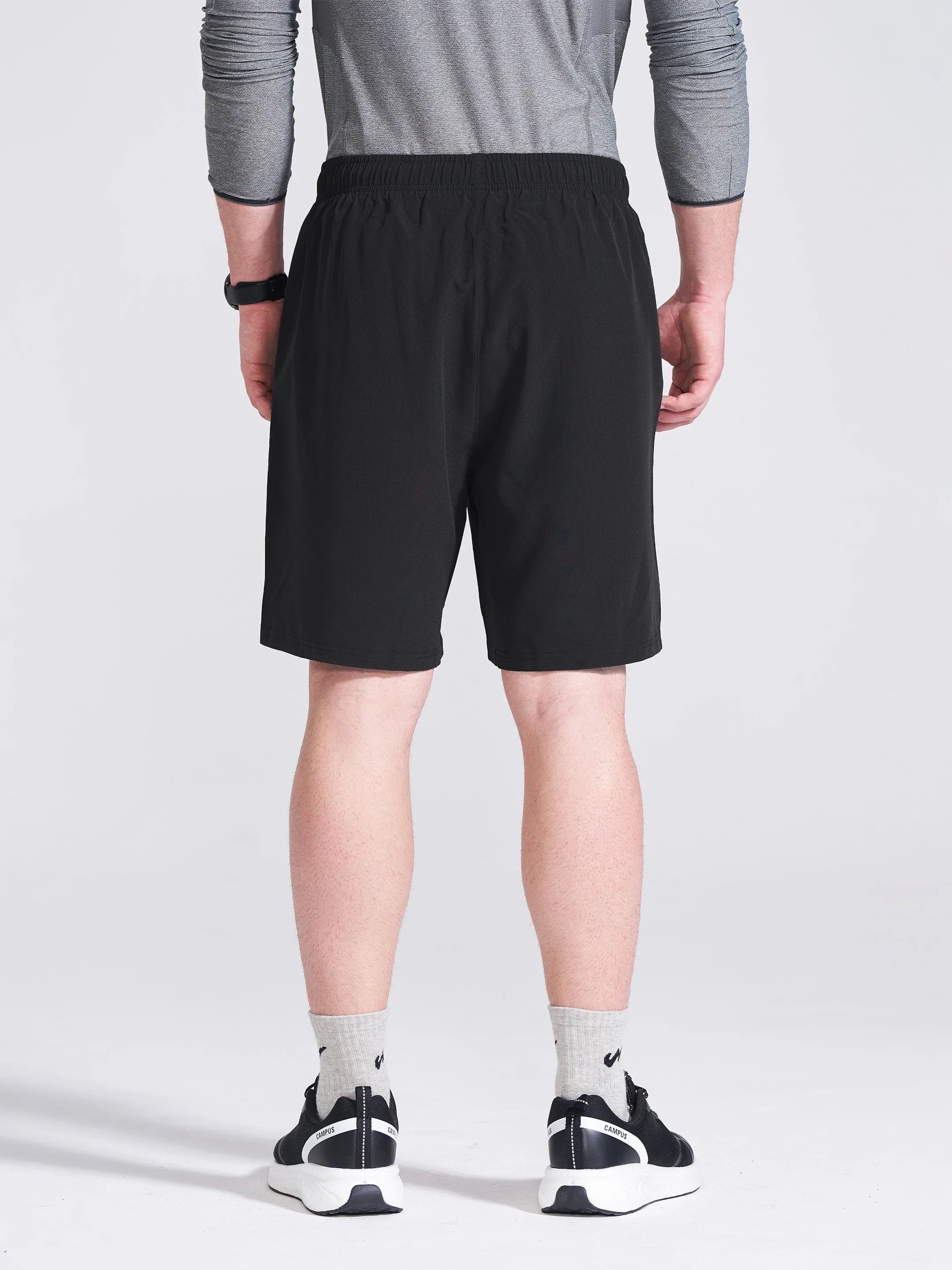 Men's Black Regular Fit Shorts - Image 7
