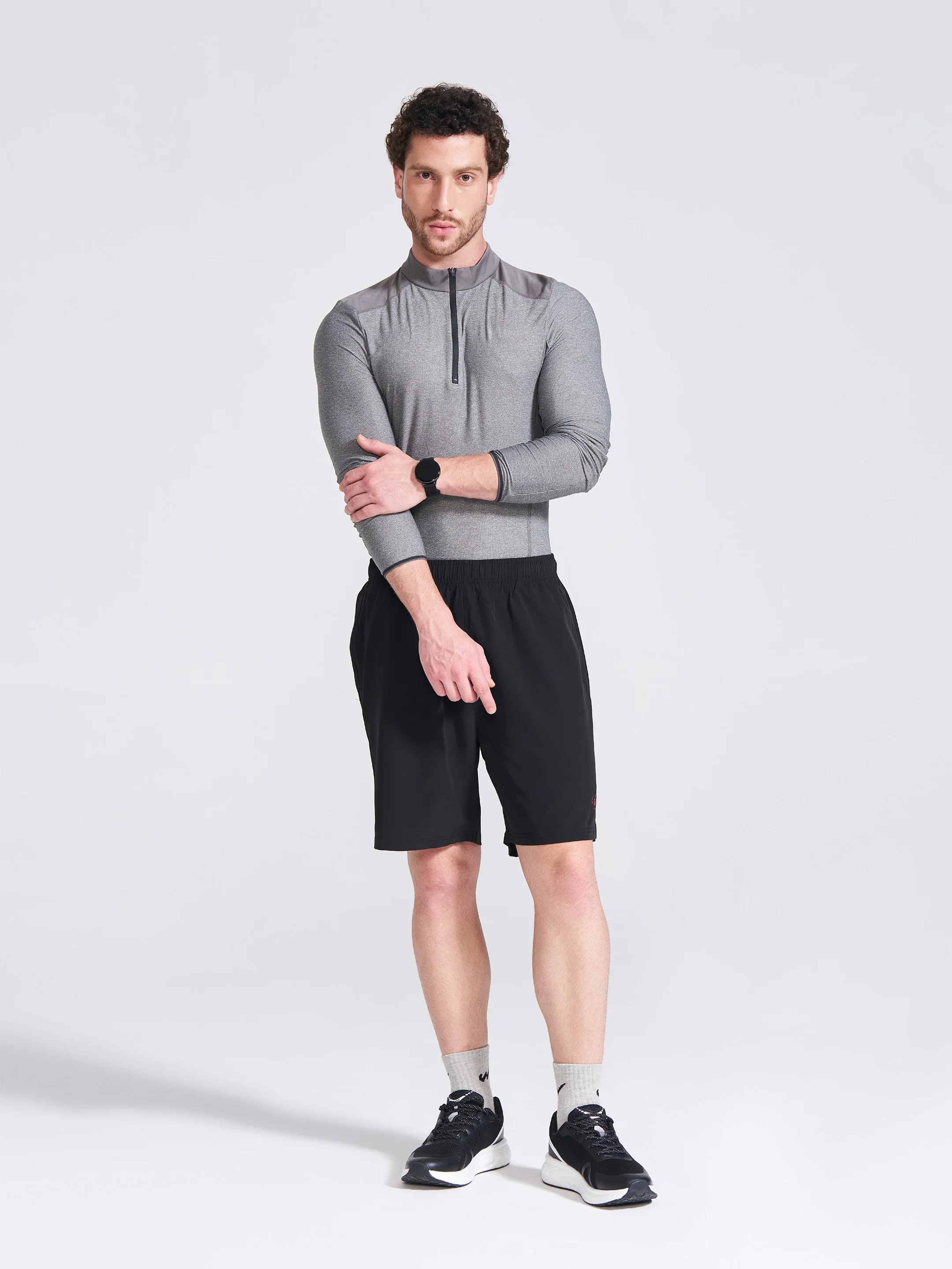 Men's Black Regular Fit Shorts - Image 8