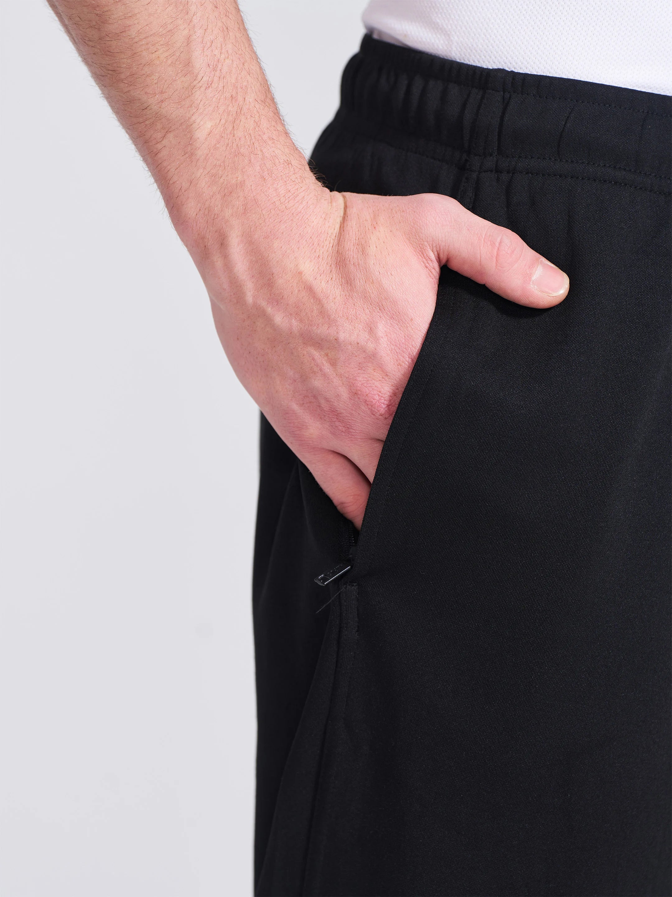 Men's Black Regular Fit Track Pants - Image 4