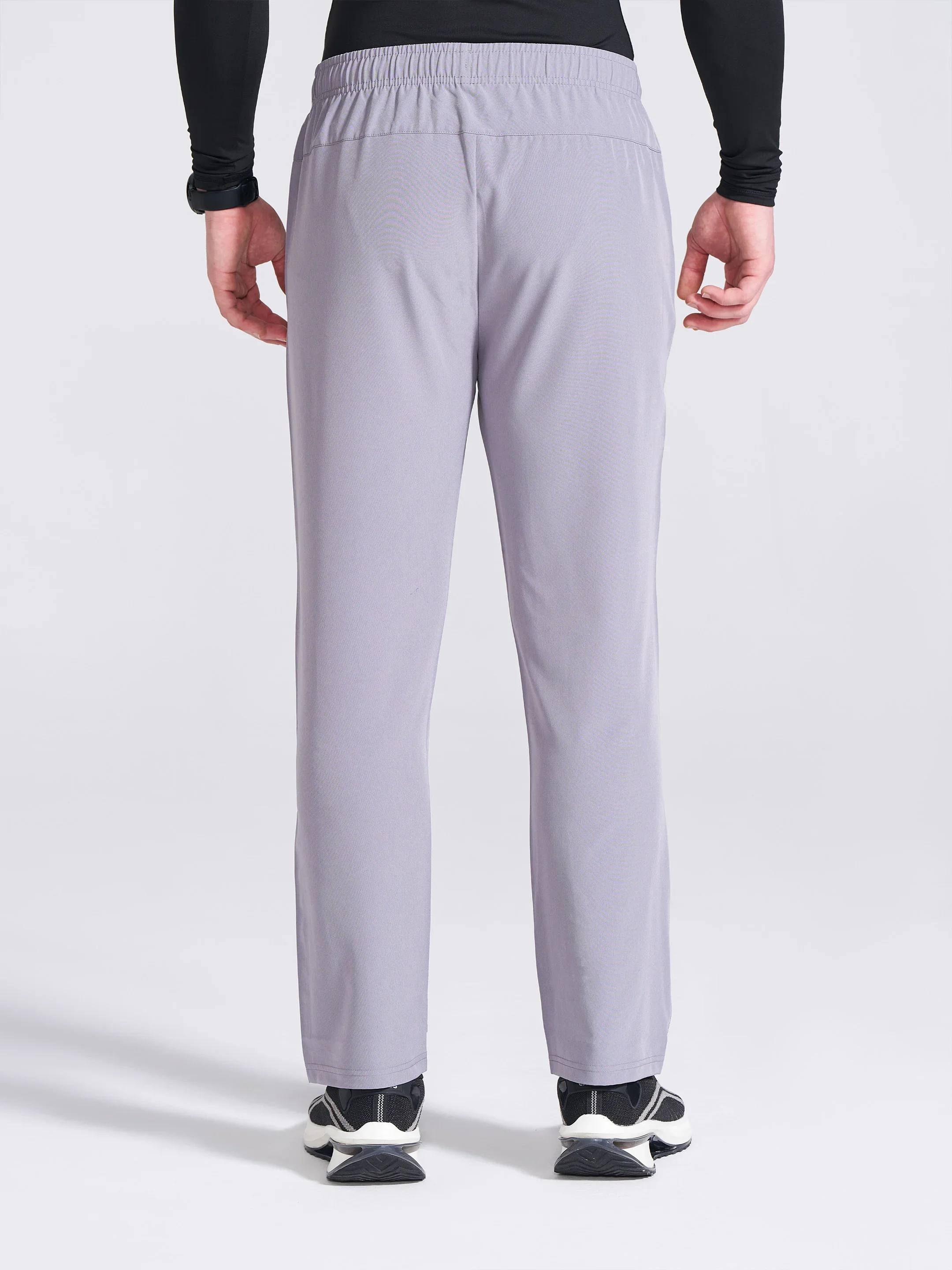 Men's Grey Regular Fit Track Pants - Image 6