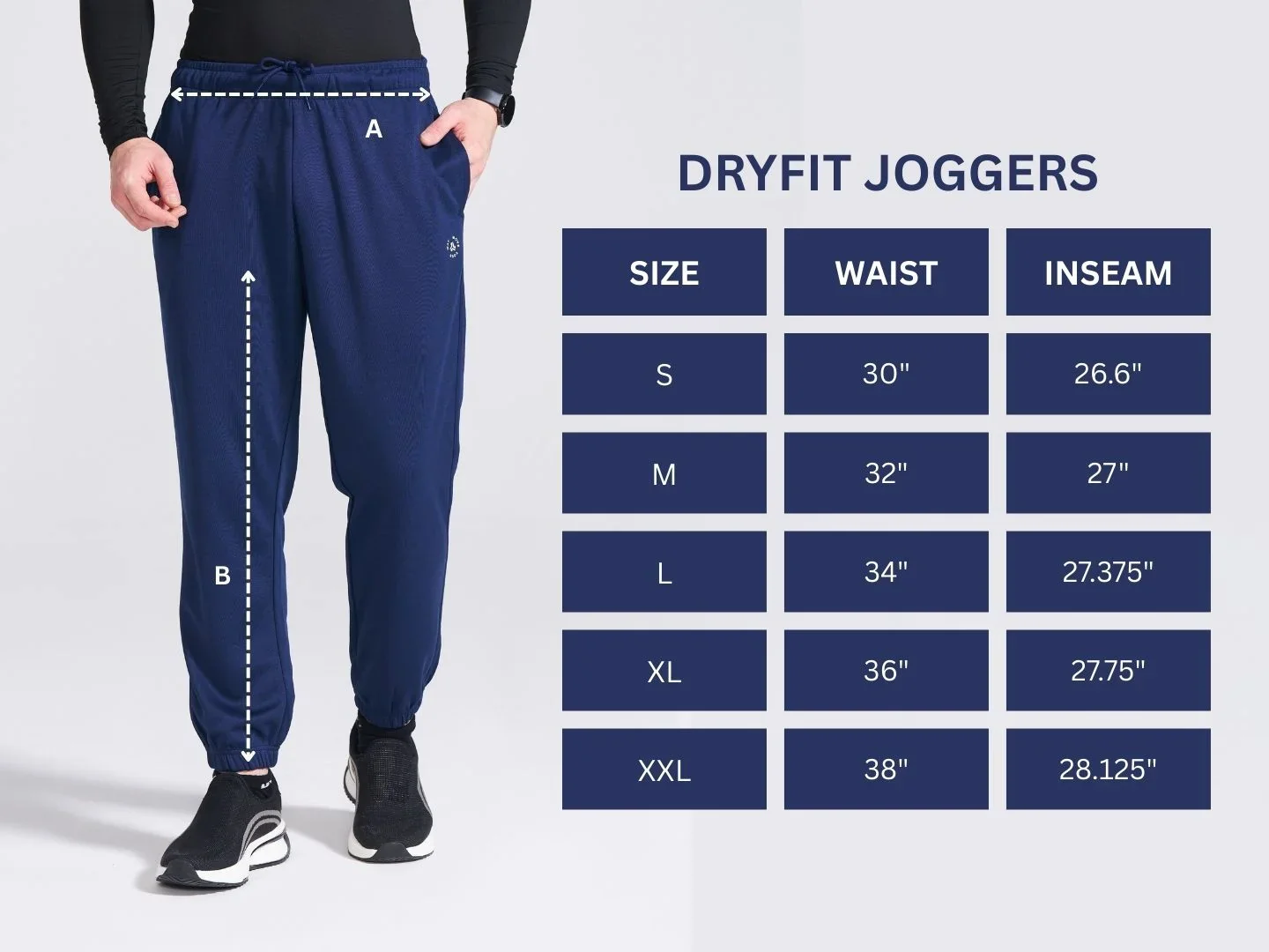 Men's Navy Regular Fit Track Pants - Image 8