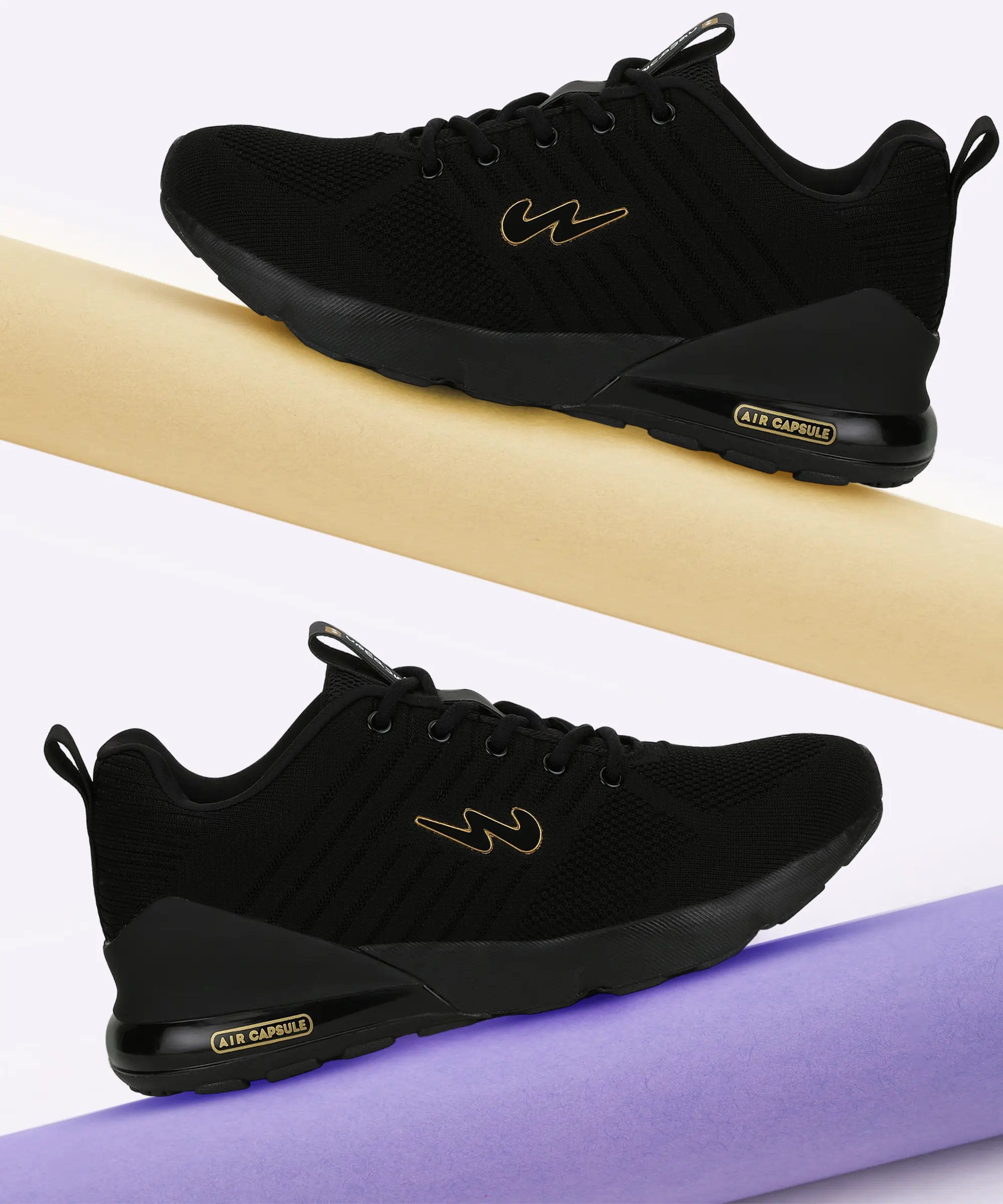 MIKE N Black Men's Running Shoes - Image 6