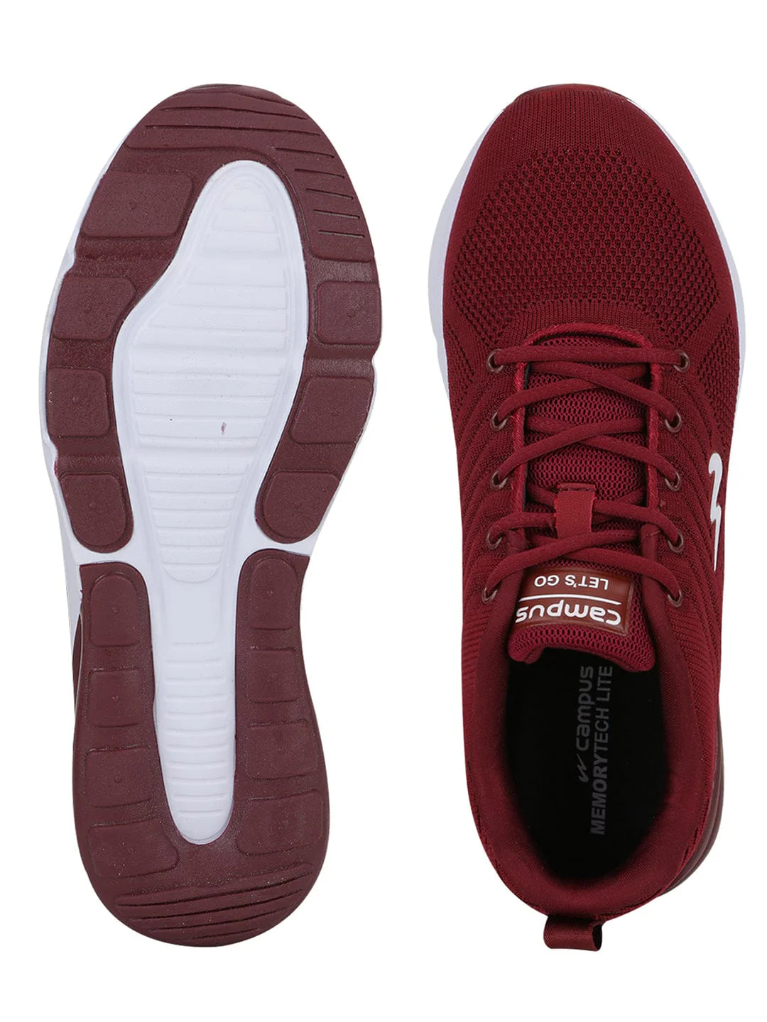 MIKE N Burgundy Men's Running Shoes - Image 4