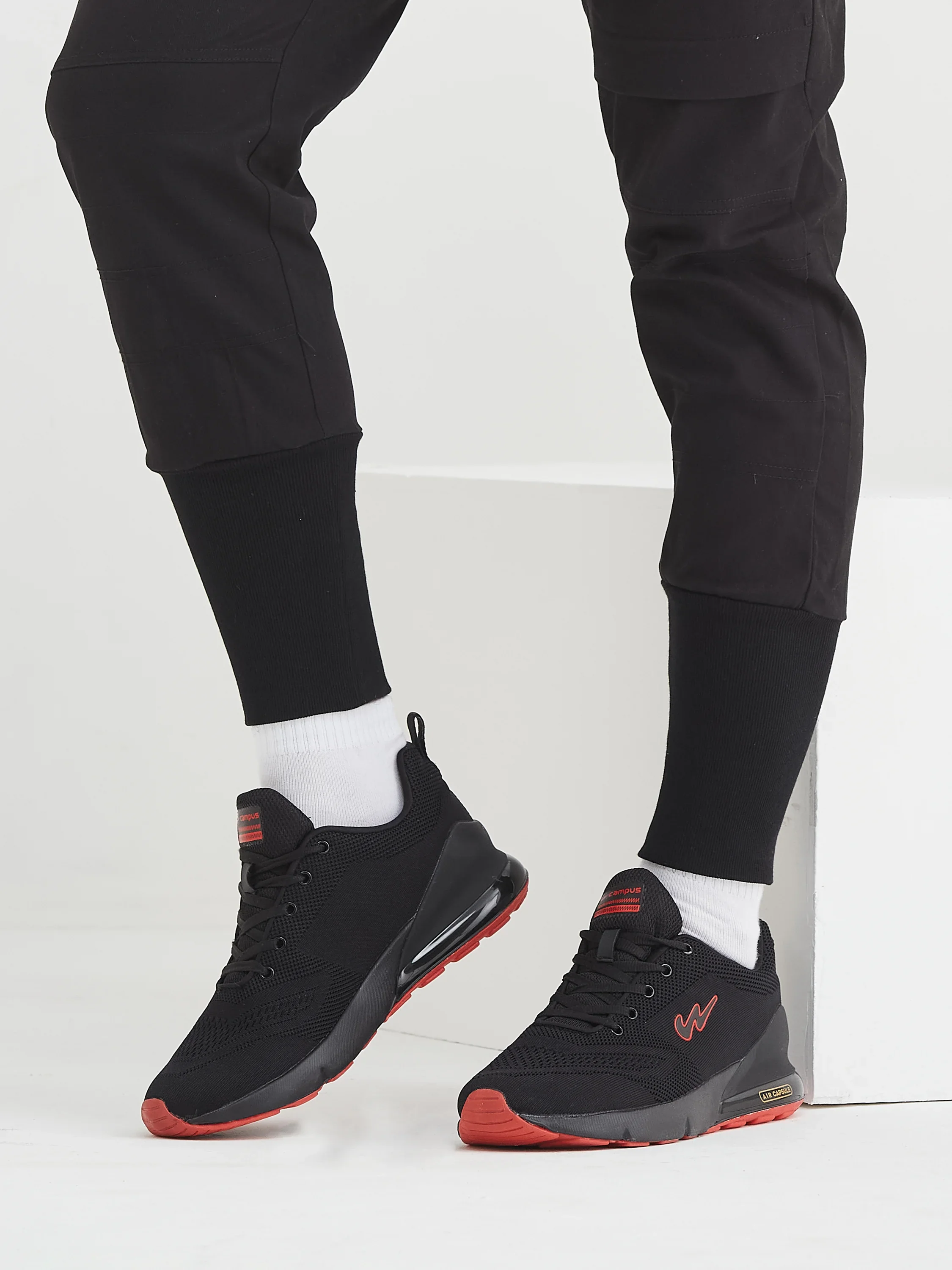 NORTH PLUS Black Men's Running Shoes - Image 8