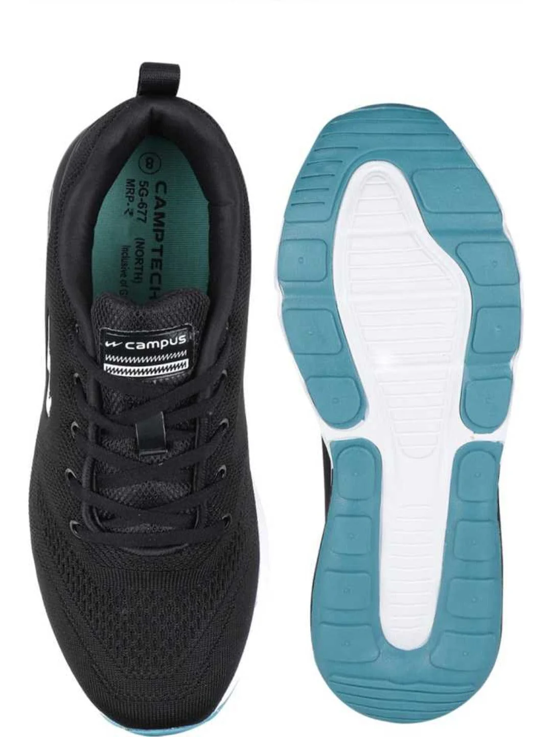 NORTH PLUS Black Men's Running Shoes - Image 5