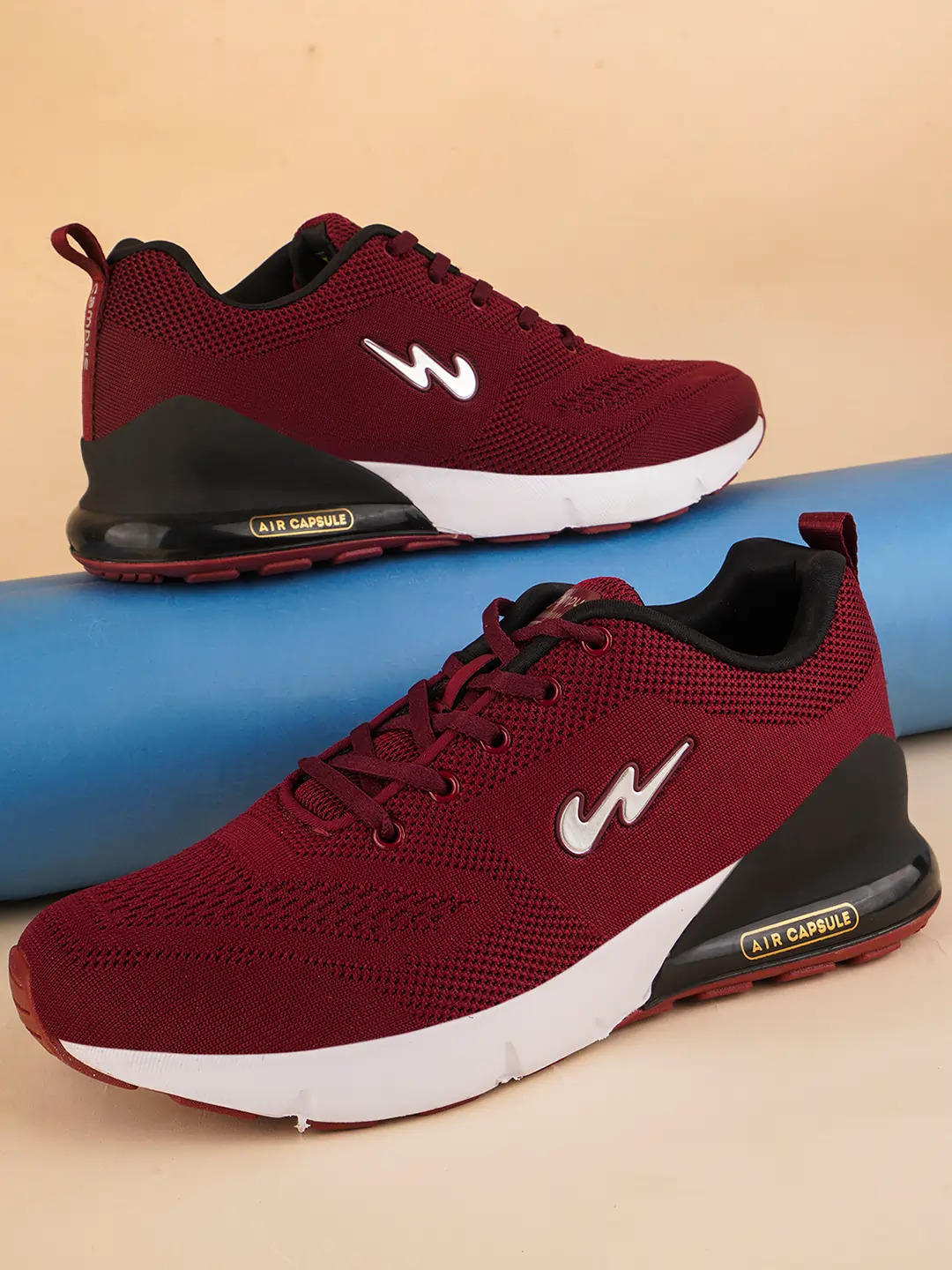 NORTH PLUS Burgundy Men's Running Shoes - Image 7