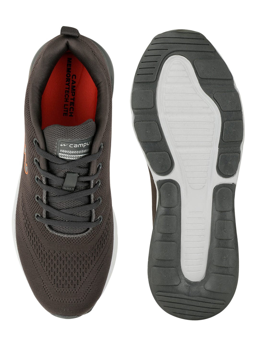 NORTH PLUS Grey Men's Running Shoes - Image 4