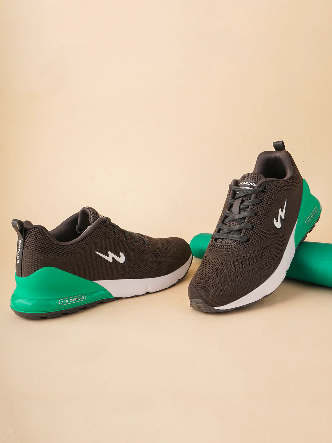 NORTH PLUS Grey Men's Running Shoes - Image 5