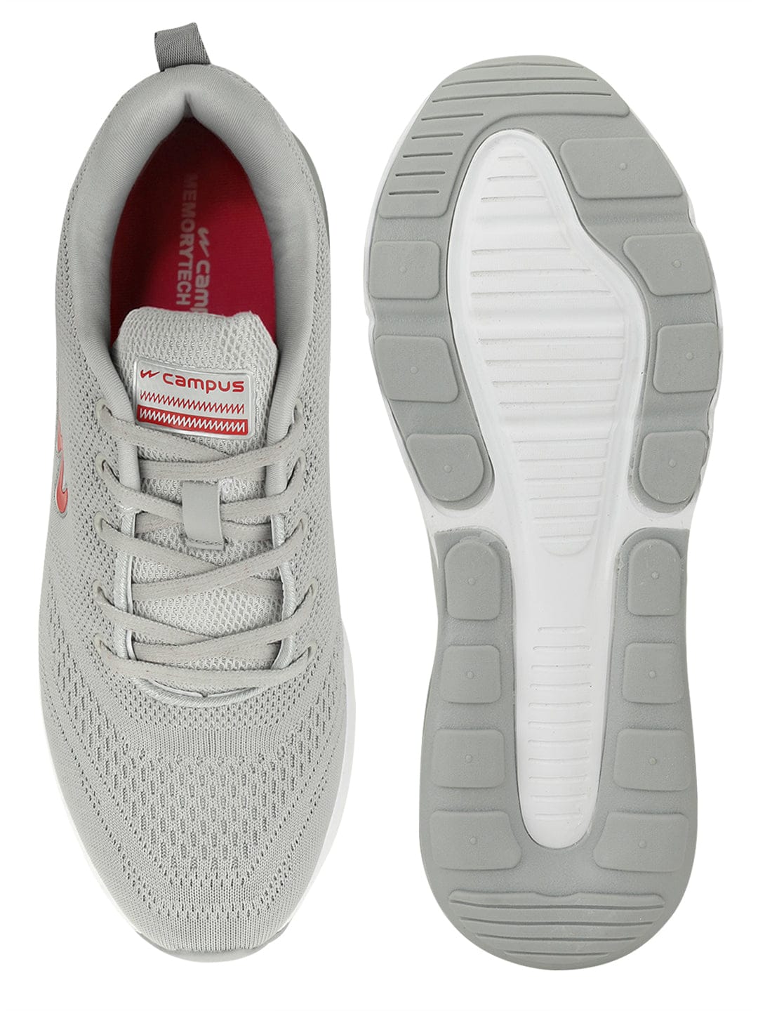 NORTH PLUS Grey Men's Running Shoes - Image 4