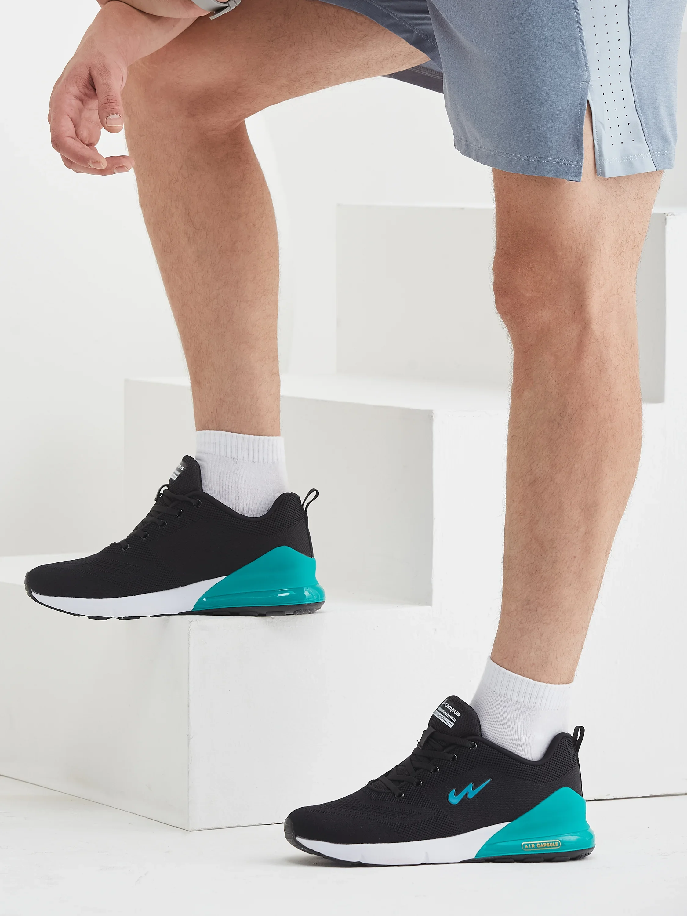 NORTH PLUS Blue Men's Running Shoes - Image 8