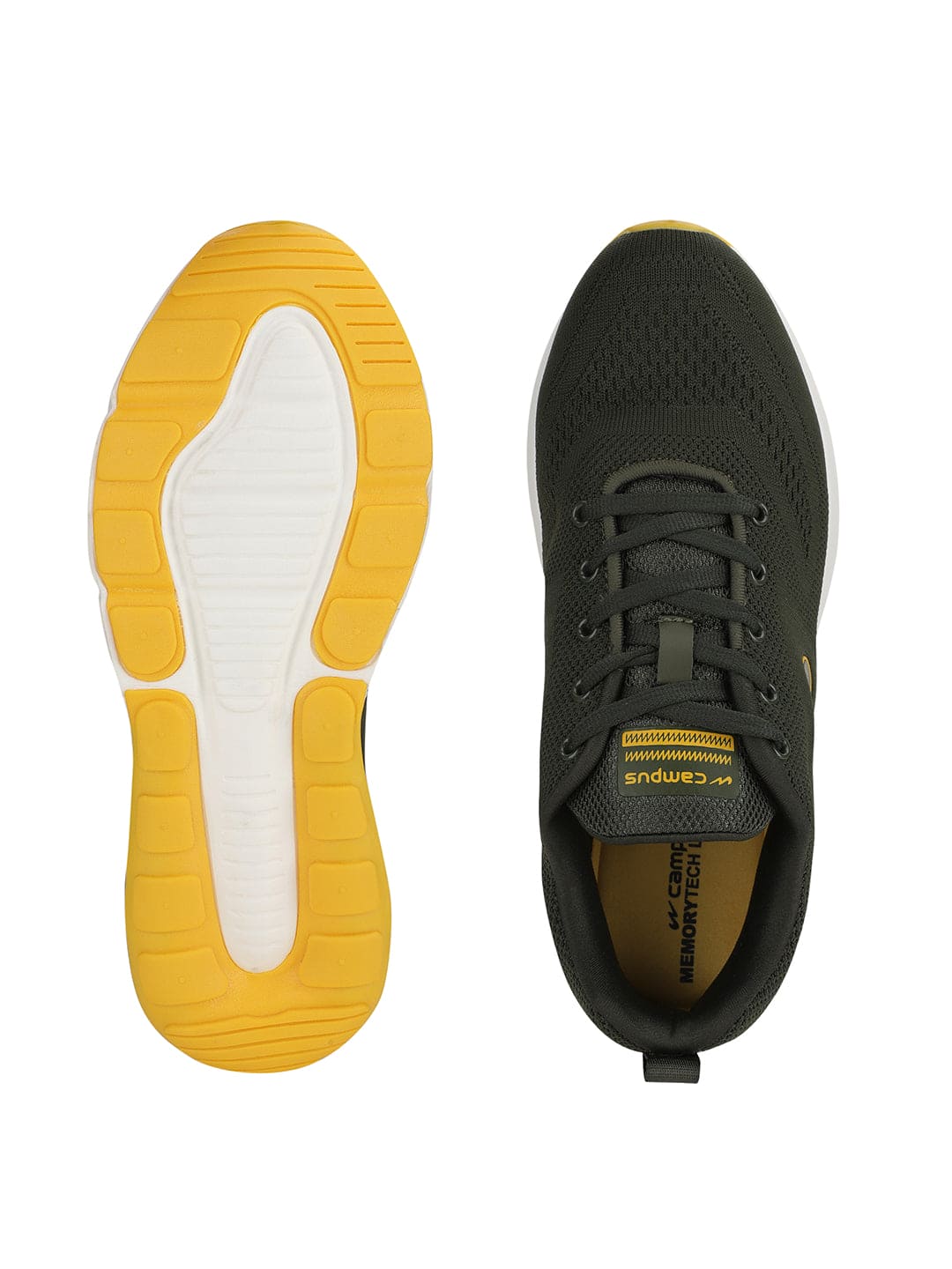 NORTH PLUS Olive Men's Running Shoes - Image 4