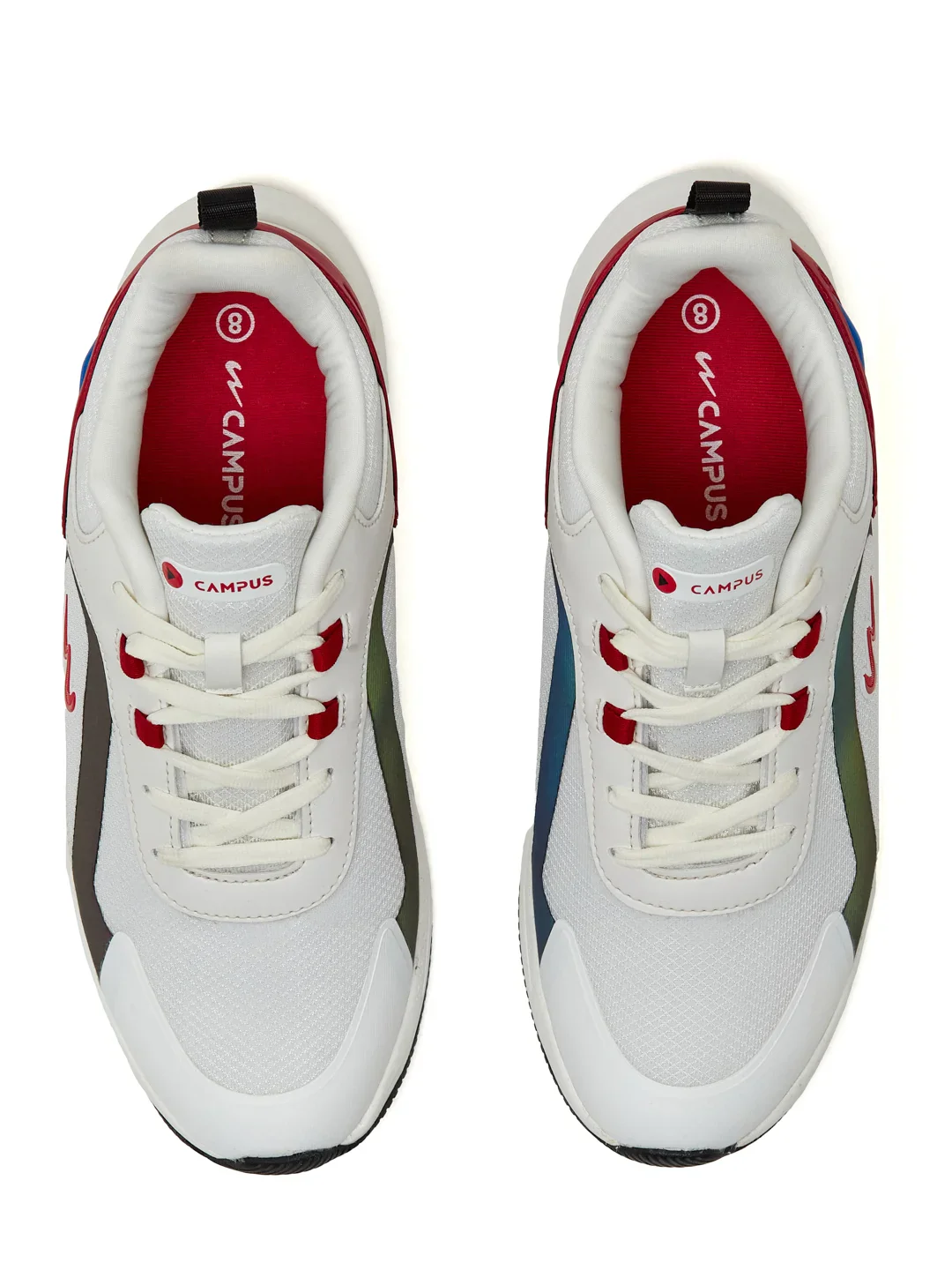 OMAX White Men's Running Shoes - Image 6
