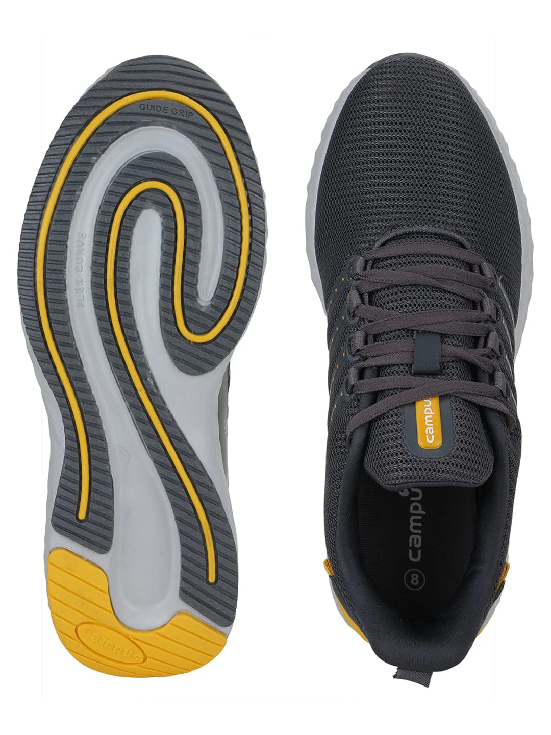 OSLO PRO Grey Men's Sports Shoes - Image 5