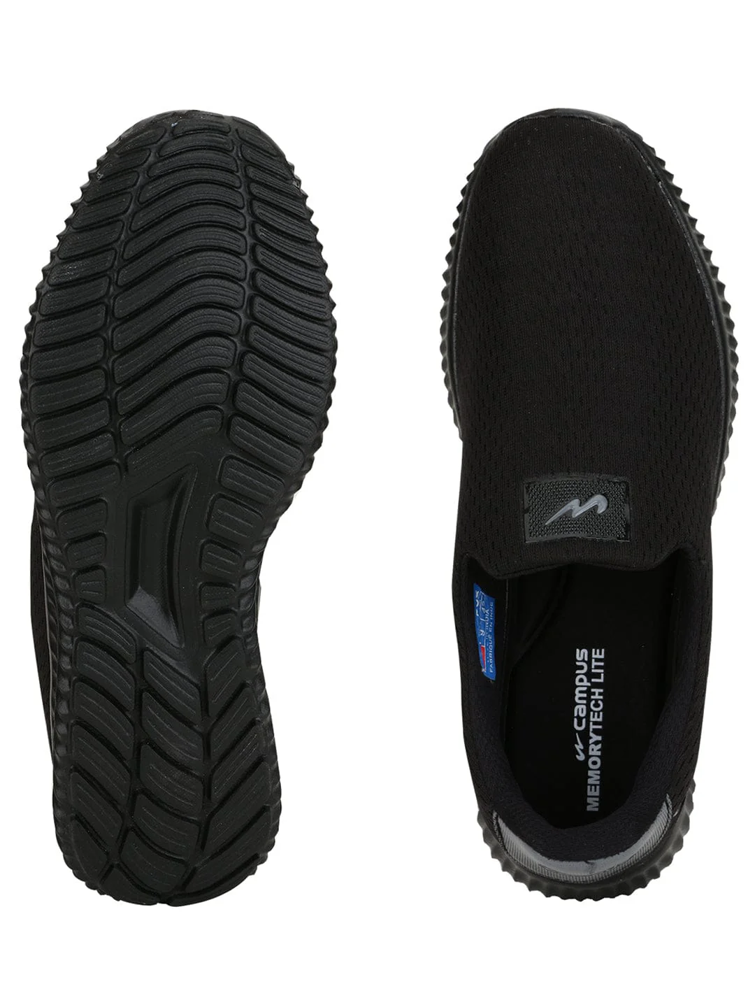 OXYFIT N Black Men's Walking Shoes - Image 5