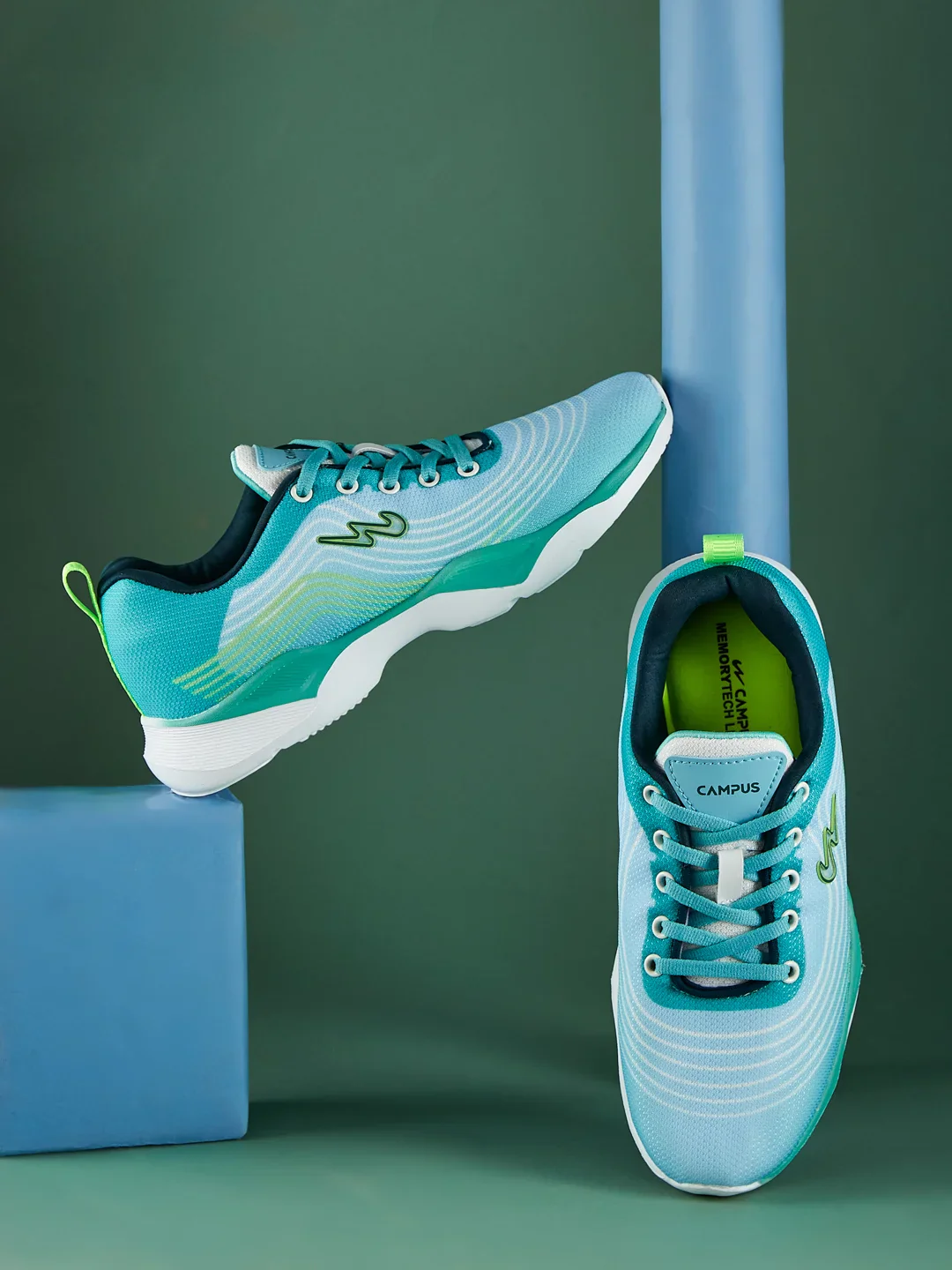 PABLE Green Child Running Shoes