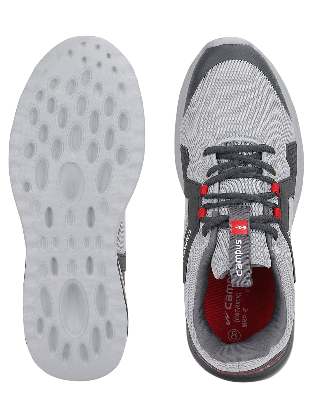 PATRIK PRO Grey Men's Sports Shoes - Image 4