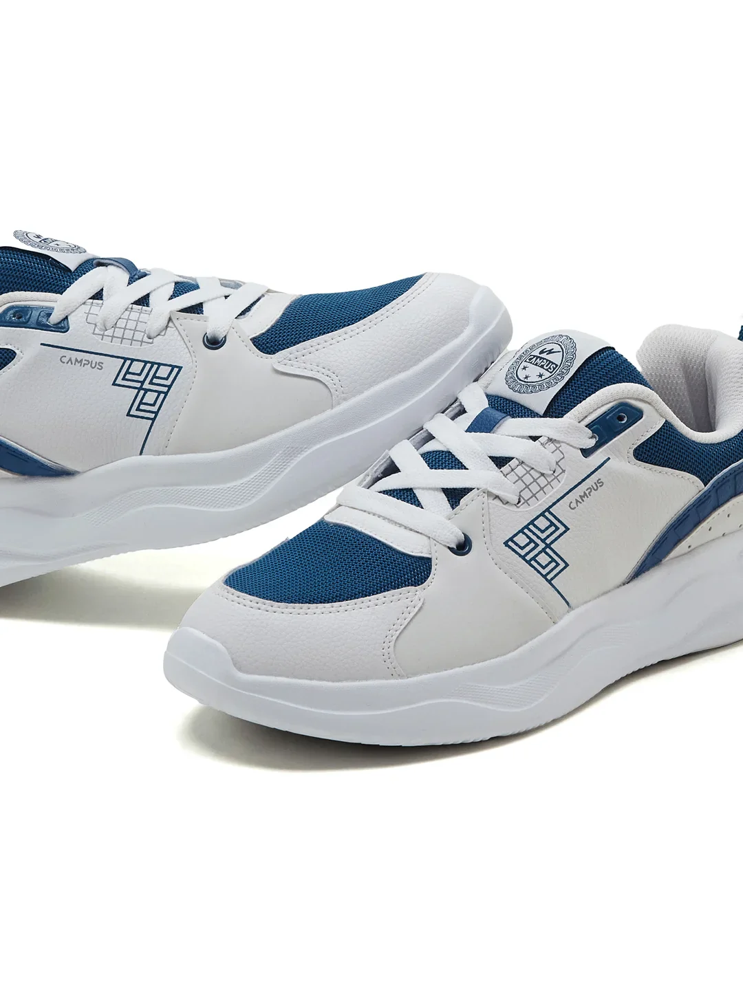 PLATO Blue Men's Sneakers - Image 7
