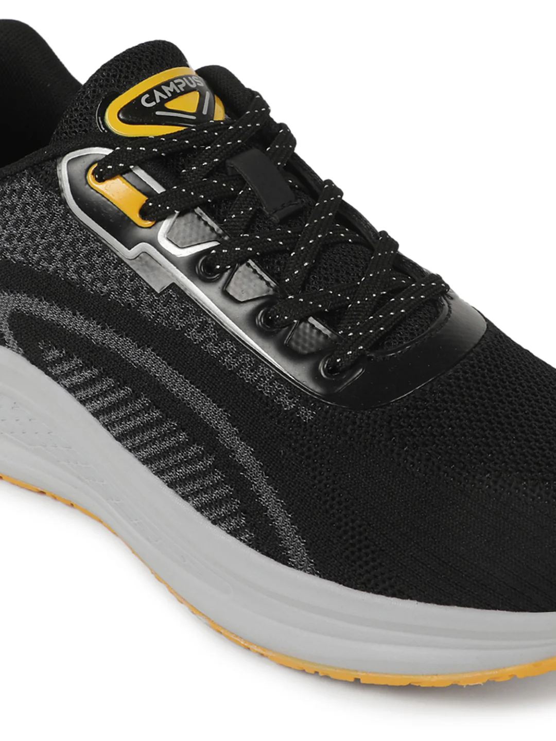 PLUSH Black Men's Running Shoes - Image 5