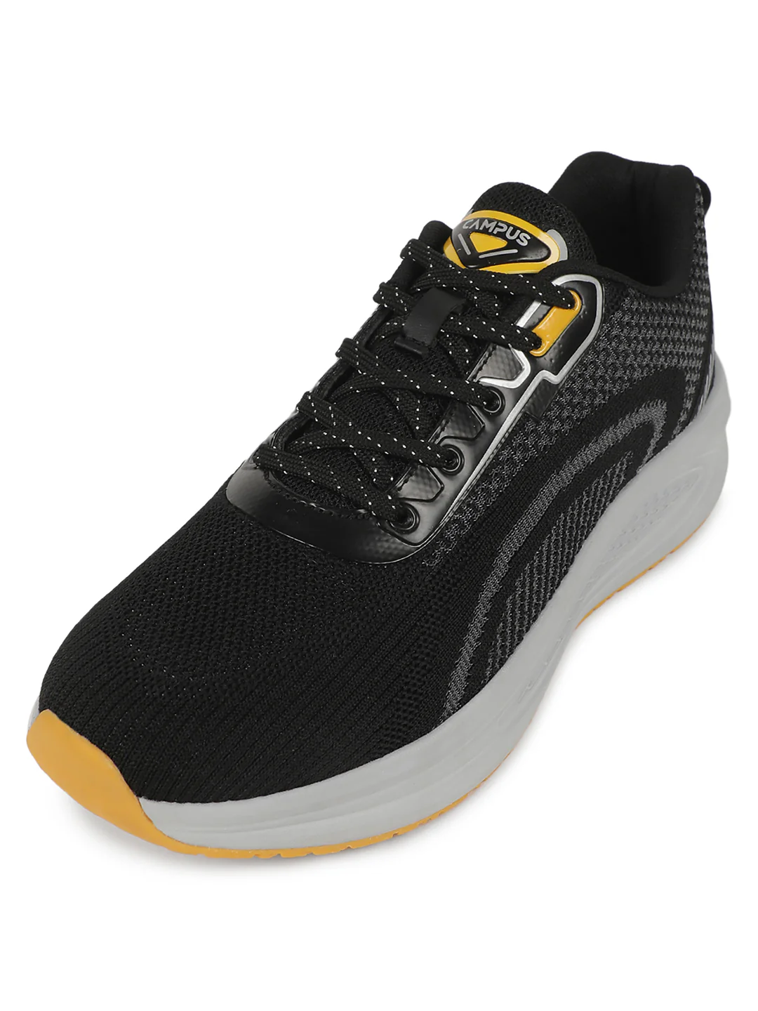 PLUSH Black Men's Running Shoes - Image 6