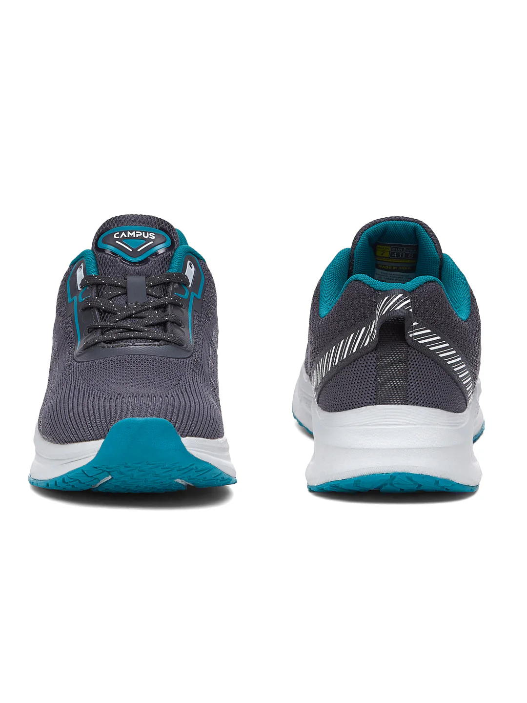 PLUSH Grey Men's Running Shoes - Image 3