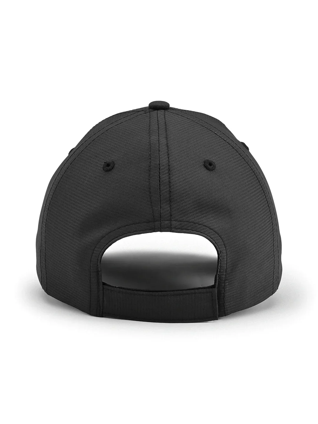 Polyester Solid Black Unisex Cap - Image 3