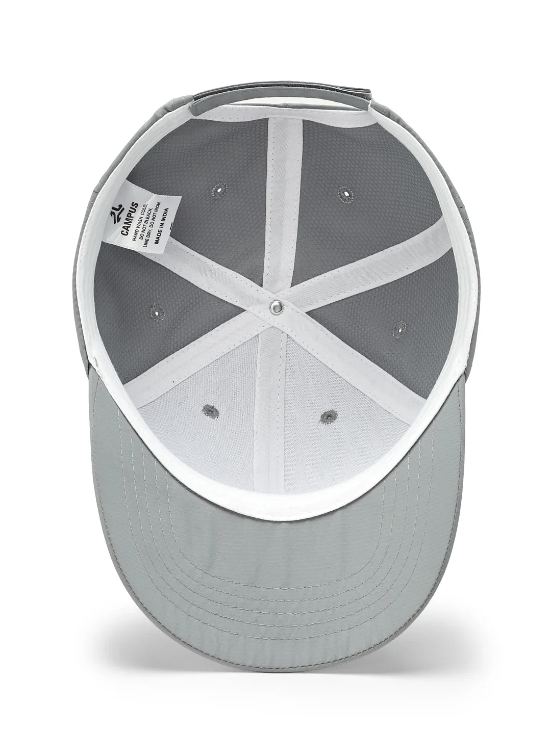 Polyester Solid Grey Unisex Cap - Image 3