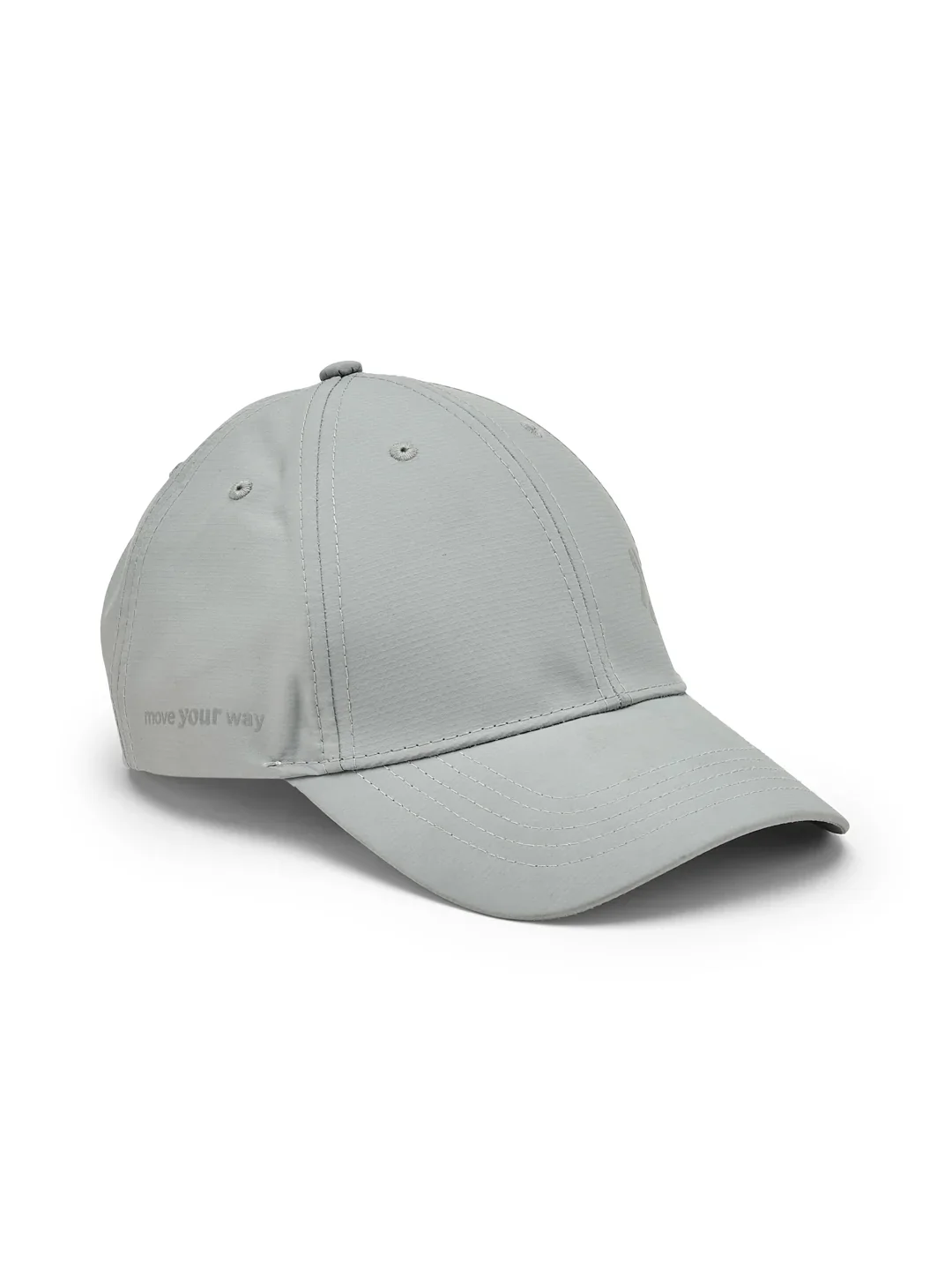 Polyester Solid Grey Unisex Cap - Image 4