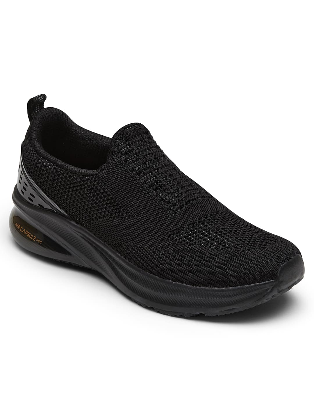 PORIUM Black Men's Walking Shoes - Image 3